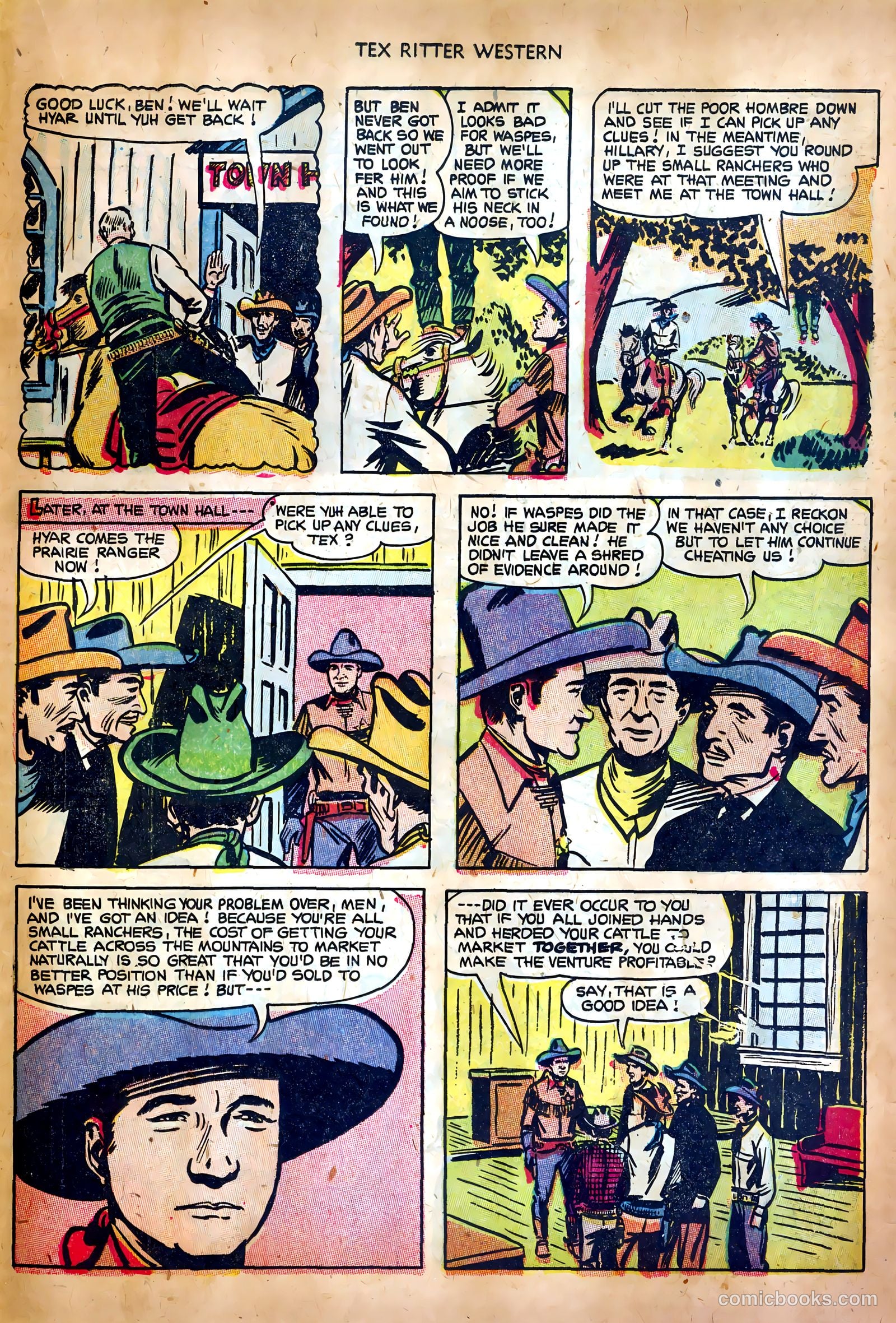 Tex Ritter Western #17 (1953) — page 23 of 36