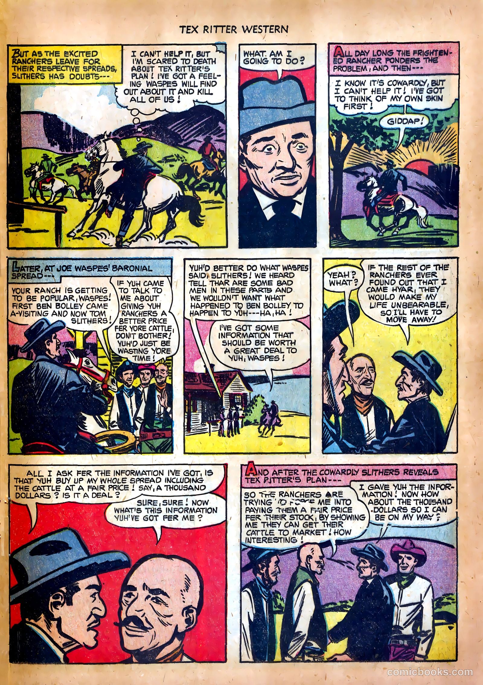 Tex Ritter Western #17 (1953) — page 25 of 36