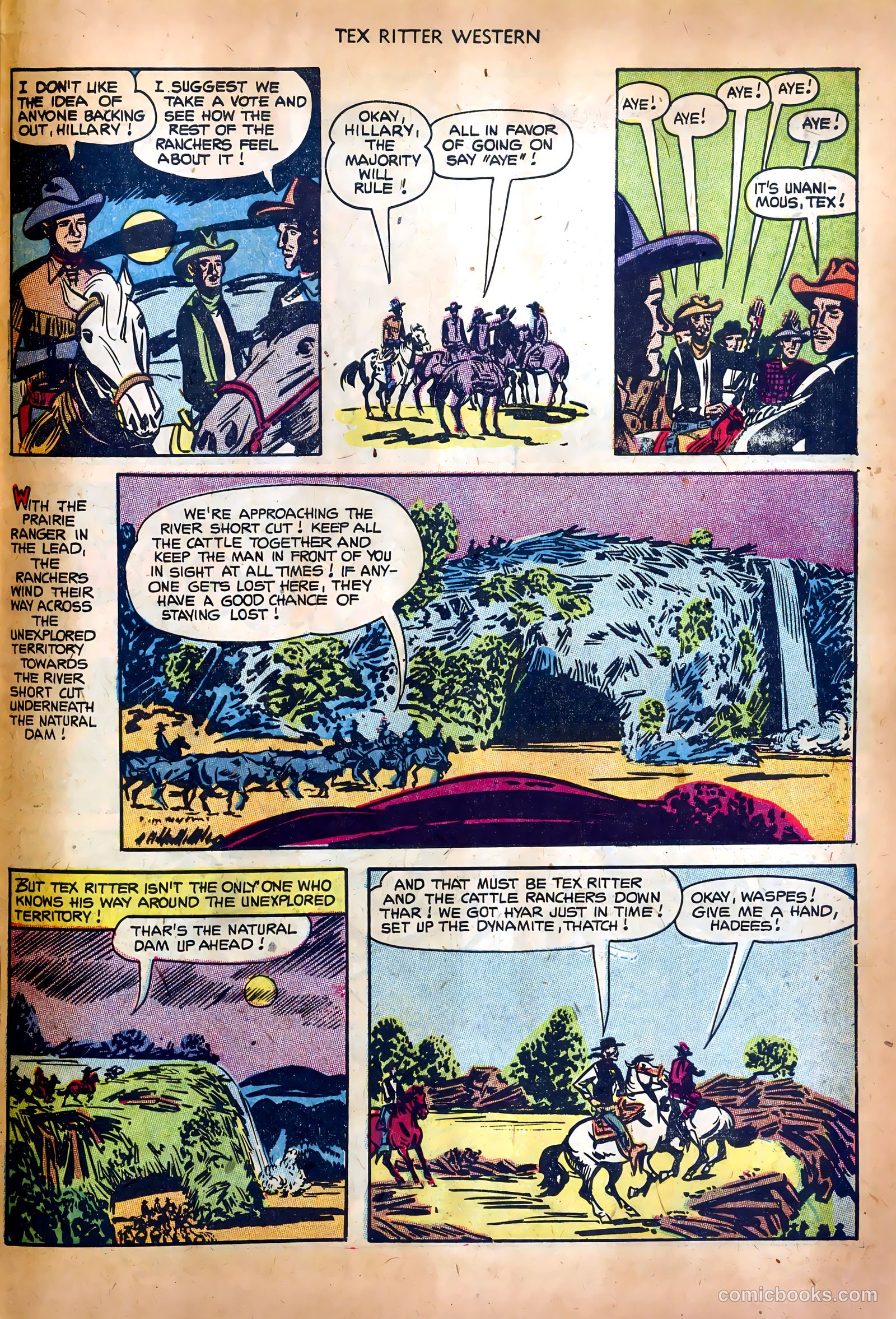 Tex Ritter Western #17 (1953) — page 27 of 36