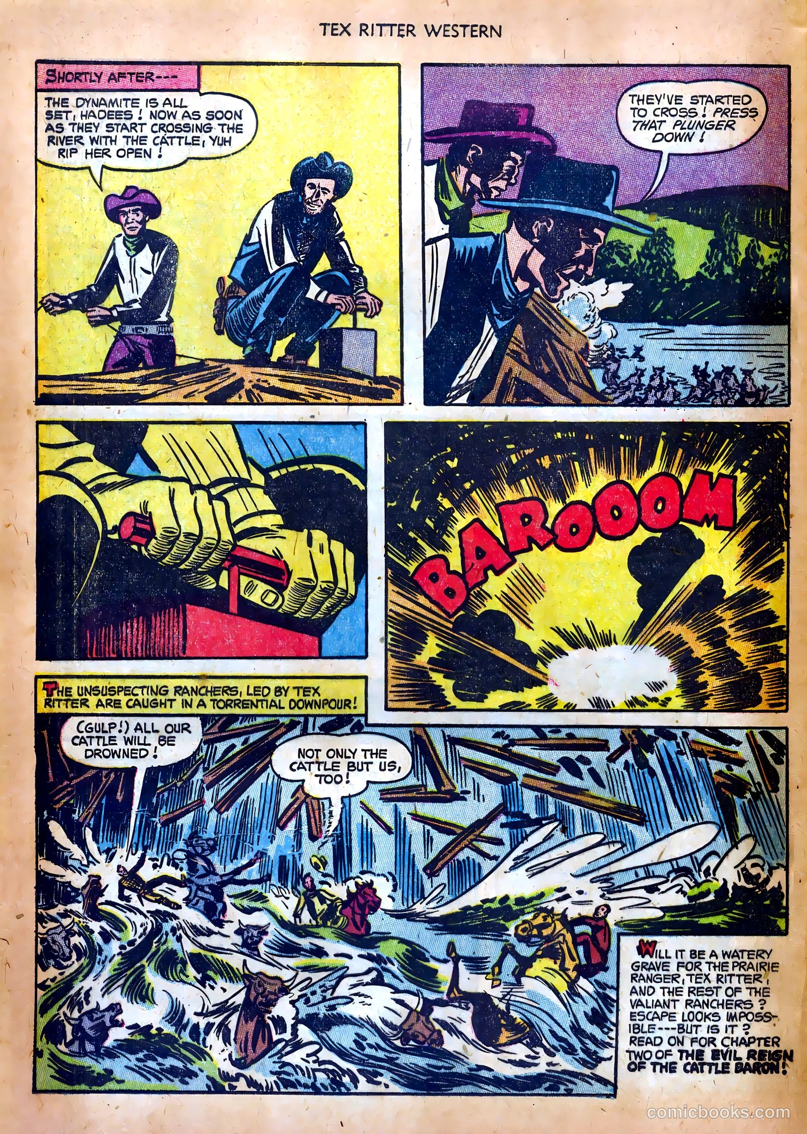 Tex Ritter Western #17 (1953) — page 28 of 36