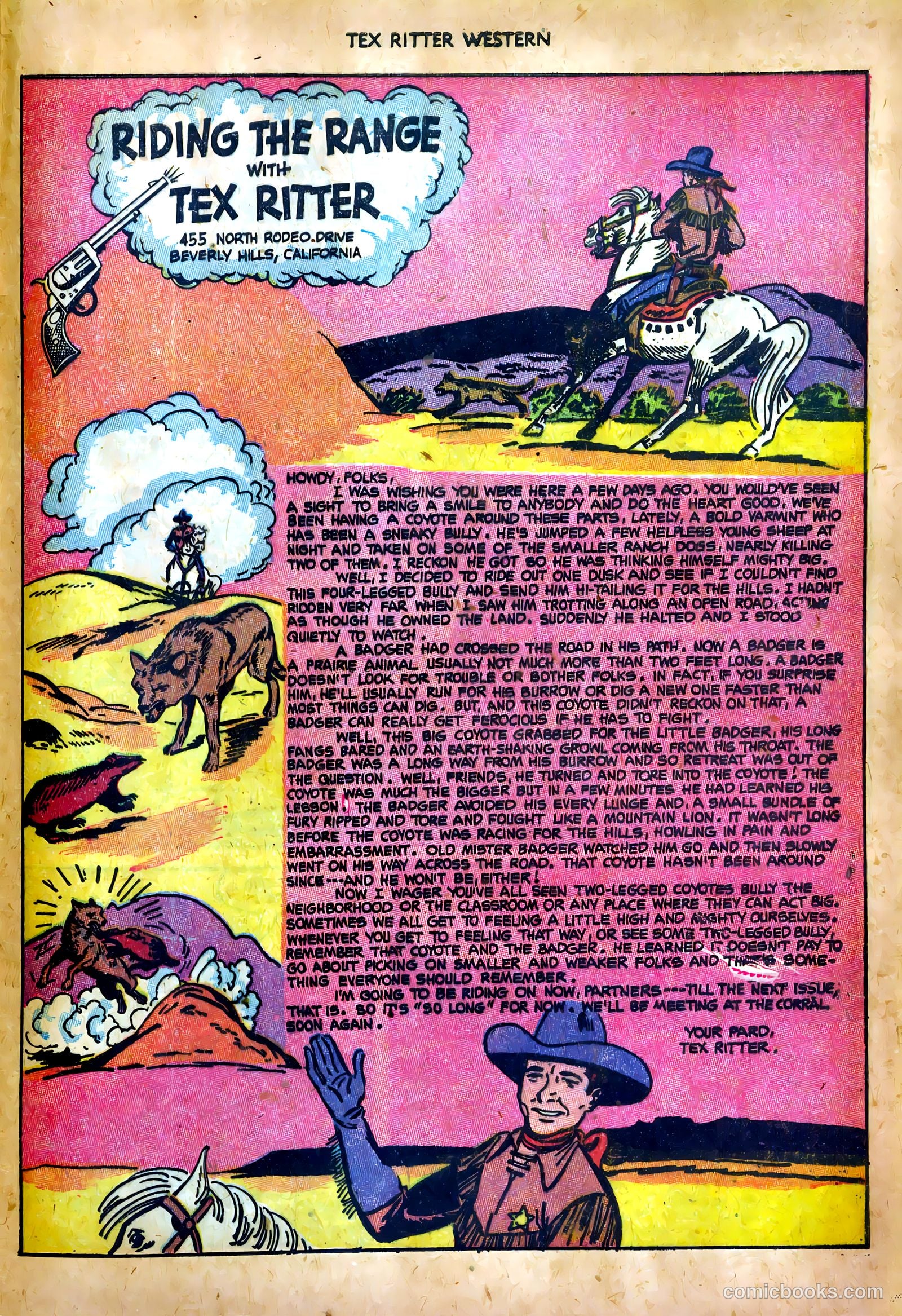 Tex Ritter Western #17 (1953) — page 29 of 36