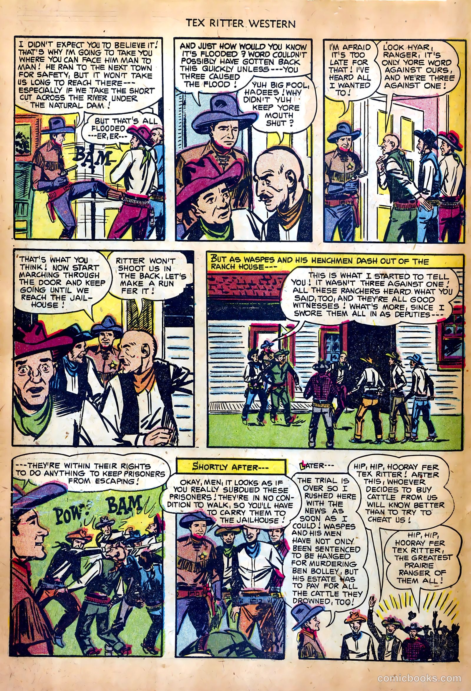 Tex Ritter Western #17 (1953) — page 34 of 36