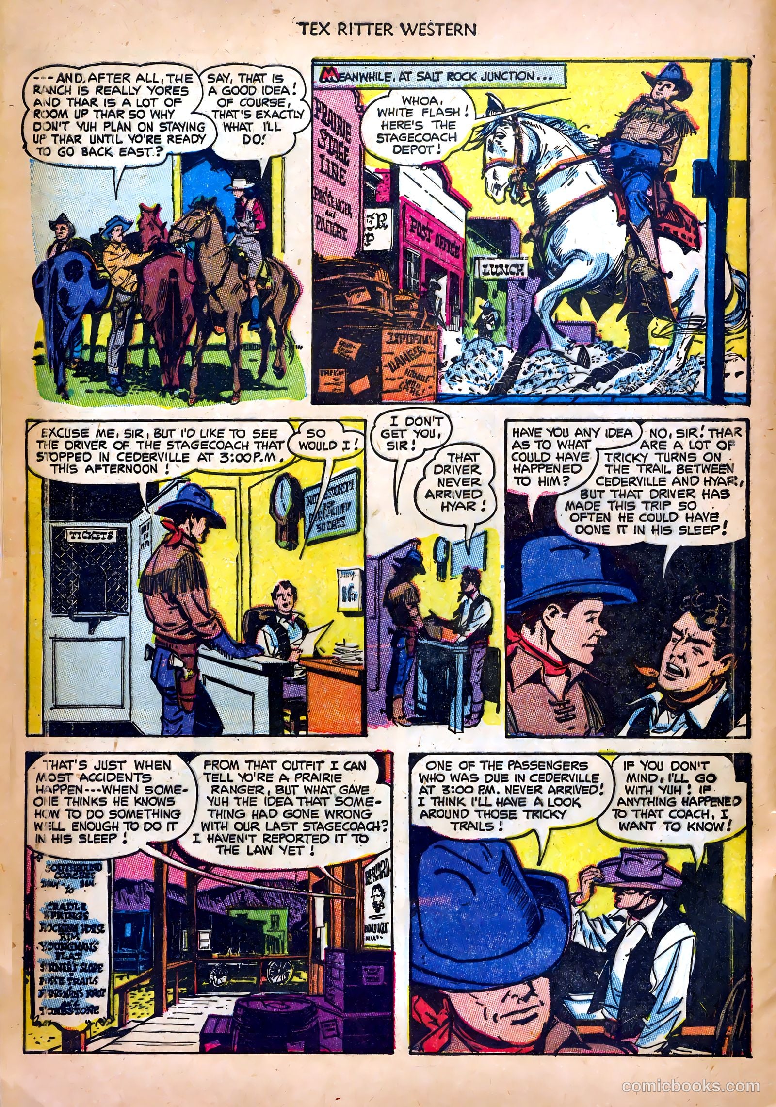Tex Ritter Western #18 (1953) — page 8 of 36