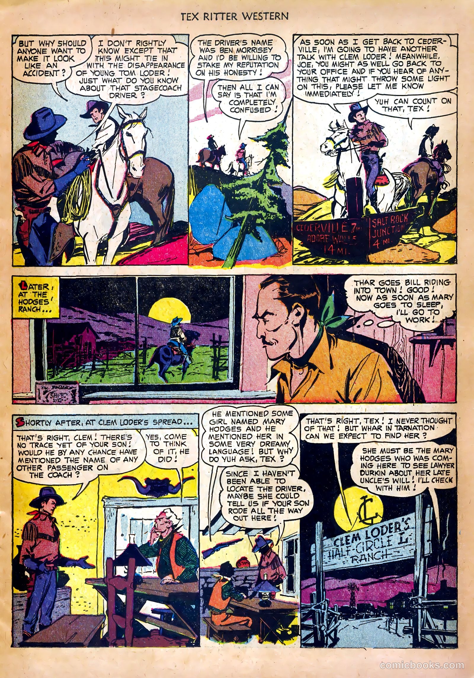 Tex Ritter Western #18 (1953) — page 11 of 36
