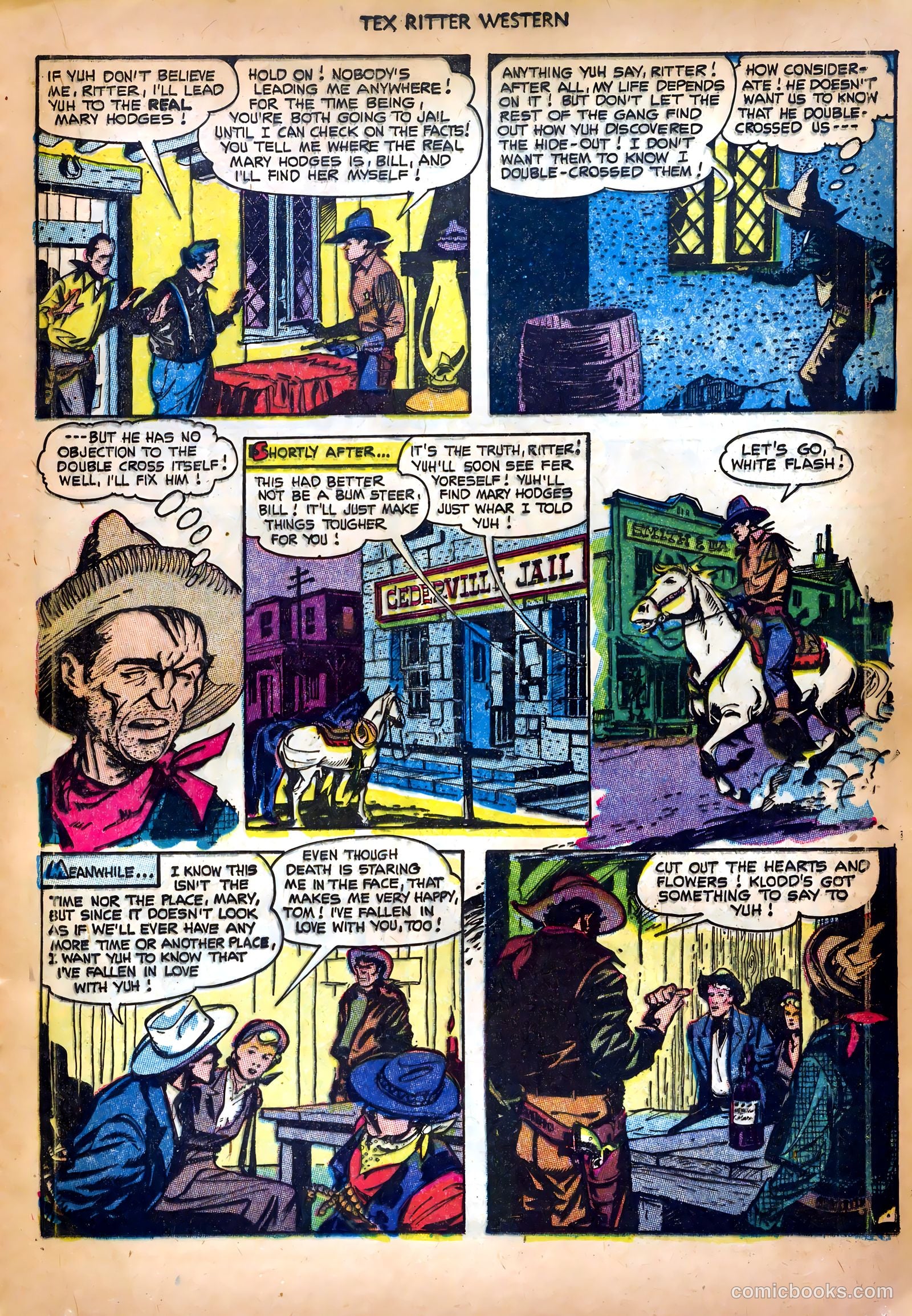 Tex Ritter Western #18 (1953) — page 17 of 36