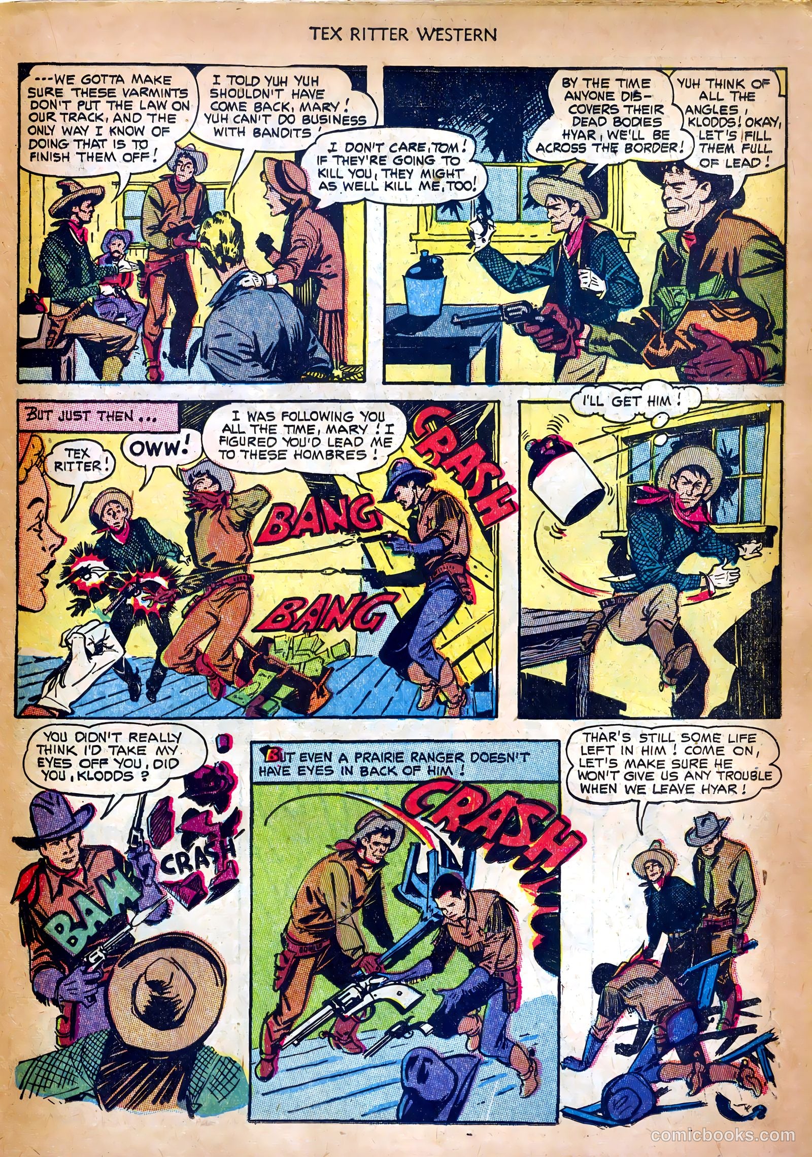 Tex Ritter Western #18 (1953) — page 23 of 36