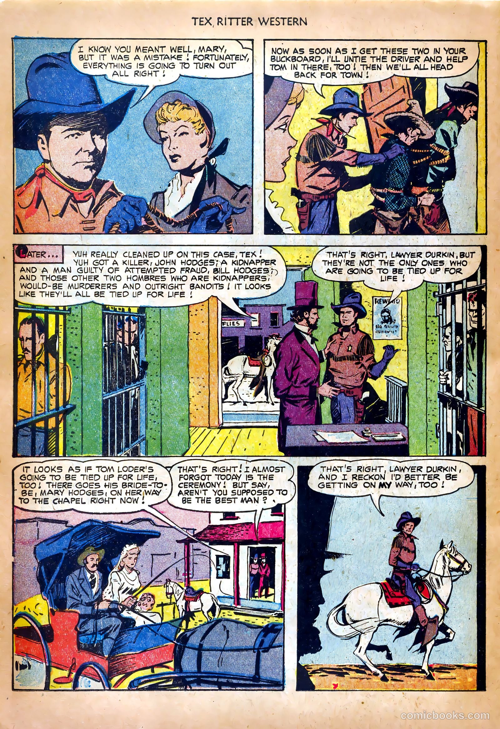 Tex Ritter Western #18 (1953) — page 26 of 36