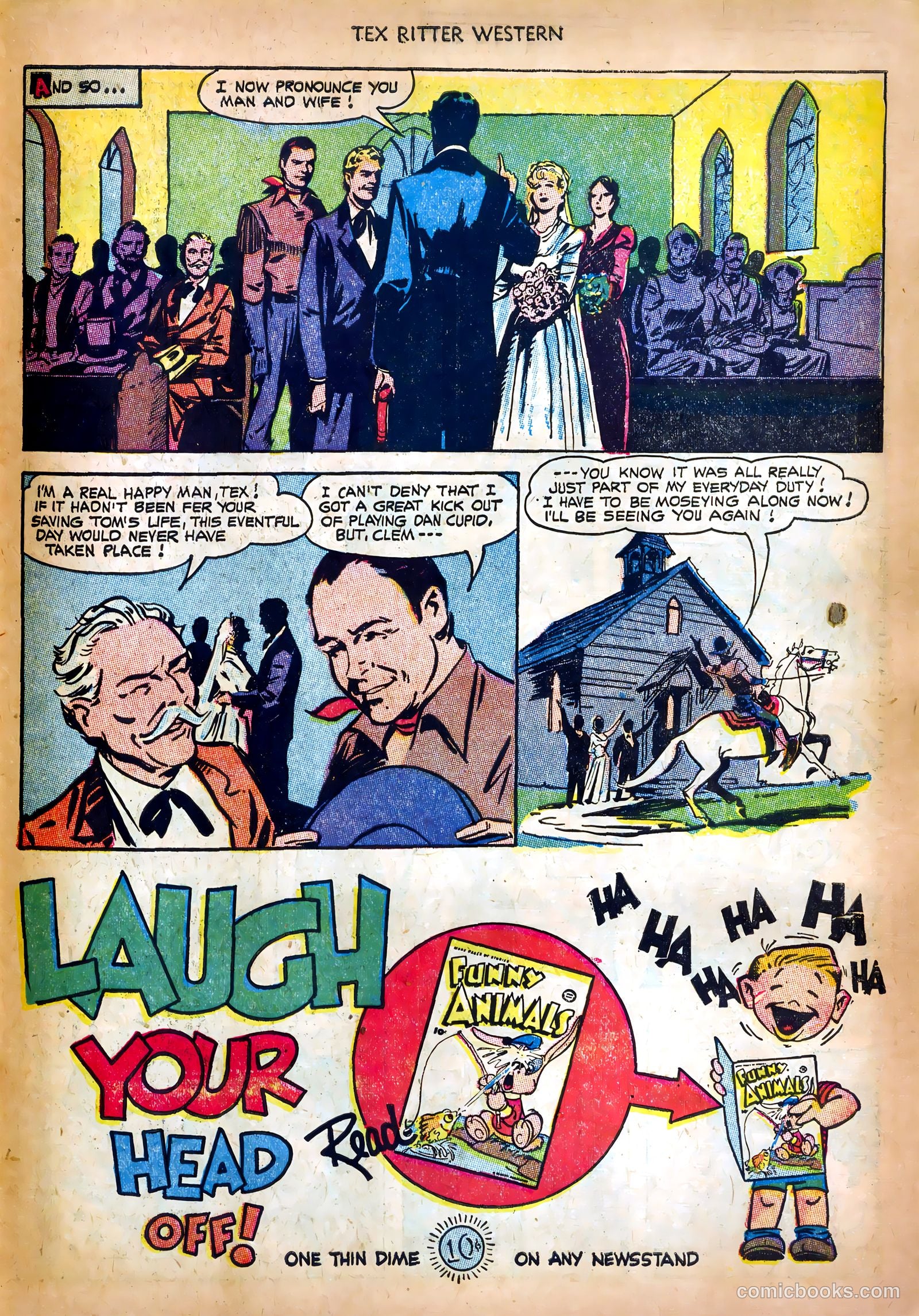 Tex Ritter Western #18 (1953) — page 27 of 36