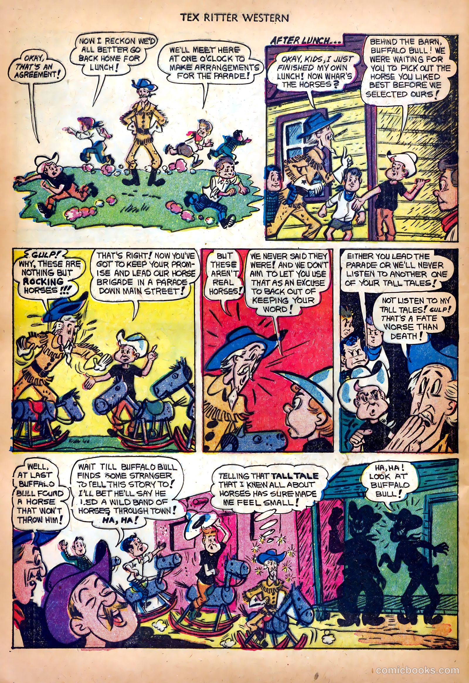 Tex Ritter Western #18 (1953) — page 32 of 36