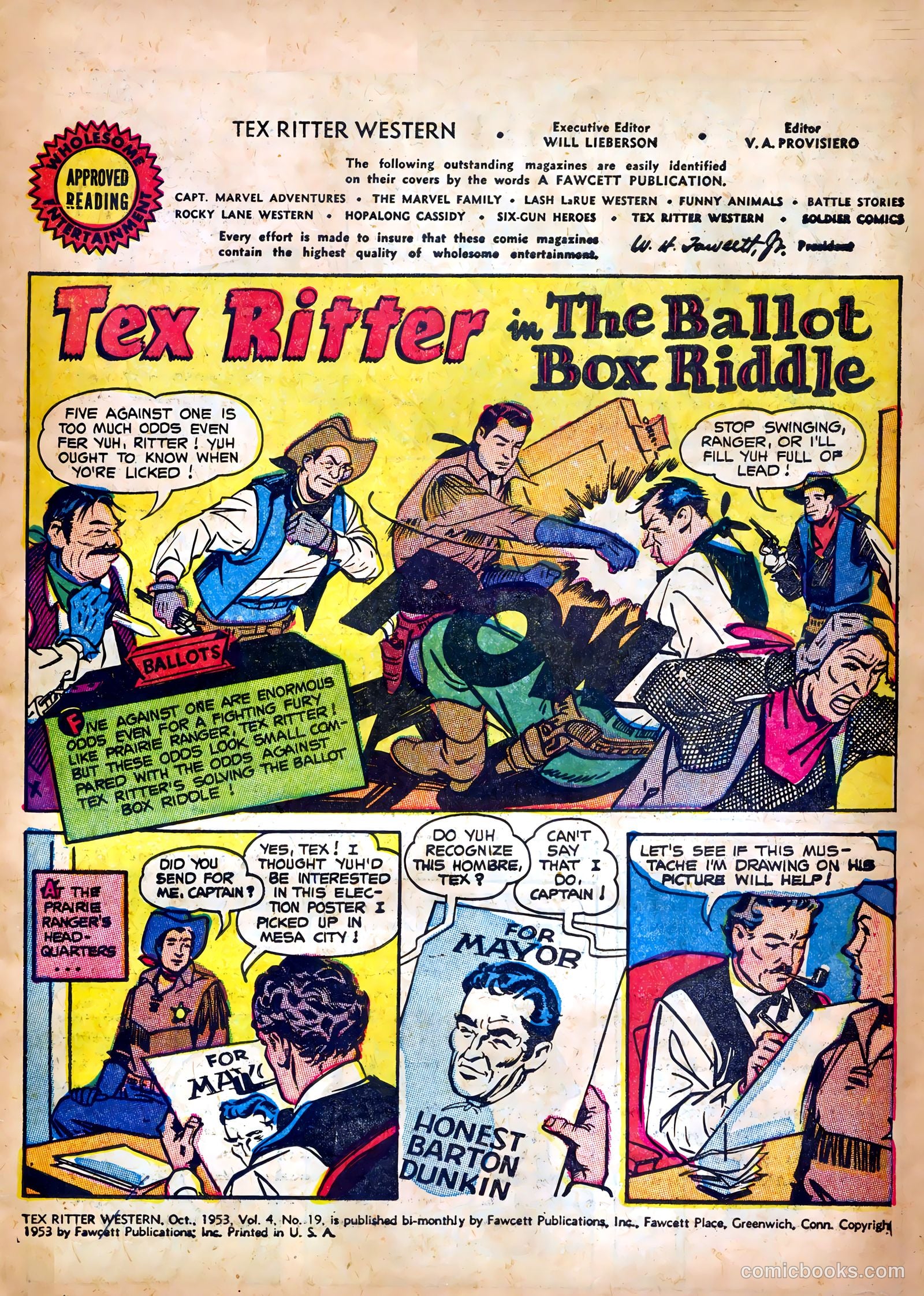 Tex Ritter Western #19 (1953) — page 3 of 36