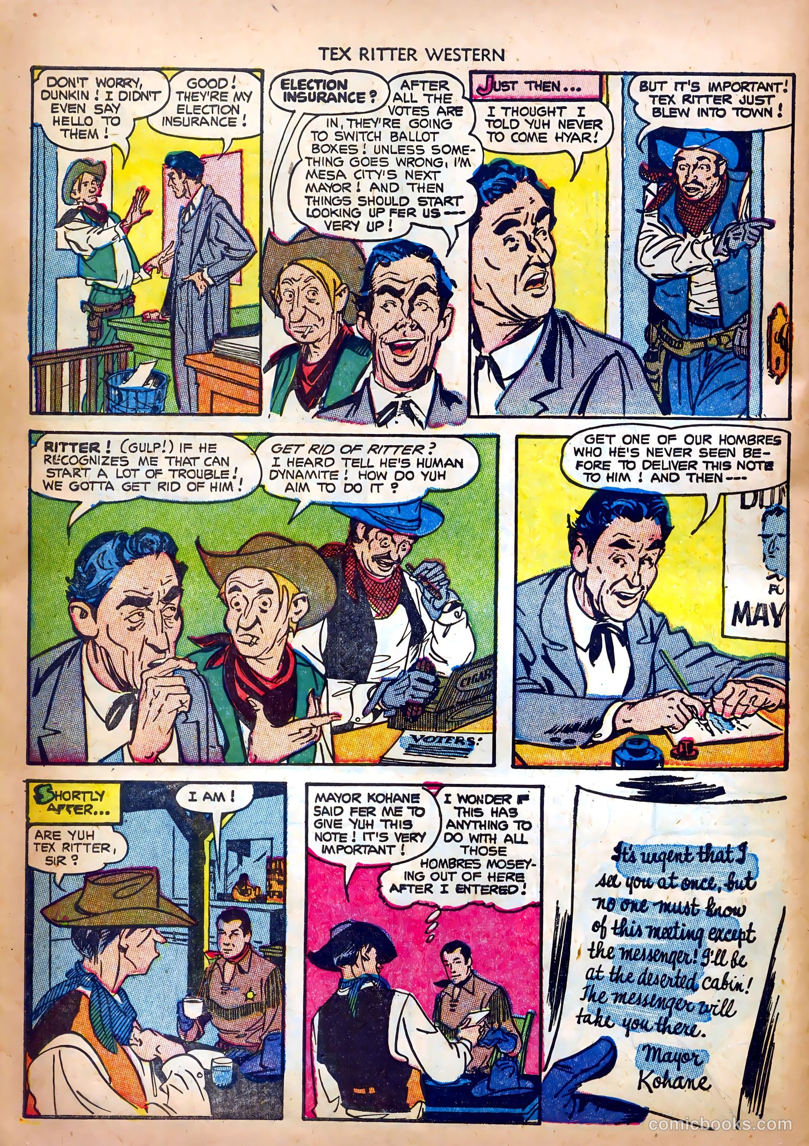 Tex Ritter Western #19 (1953) — page 6 of 36