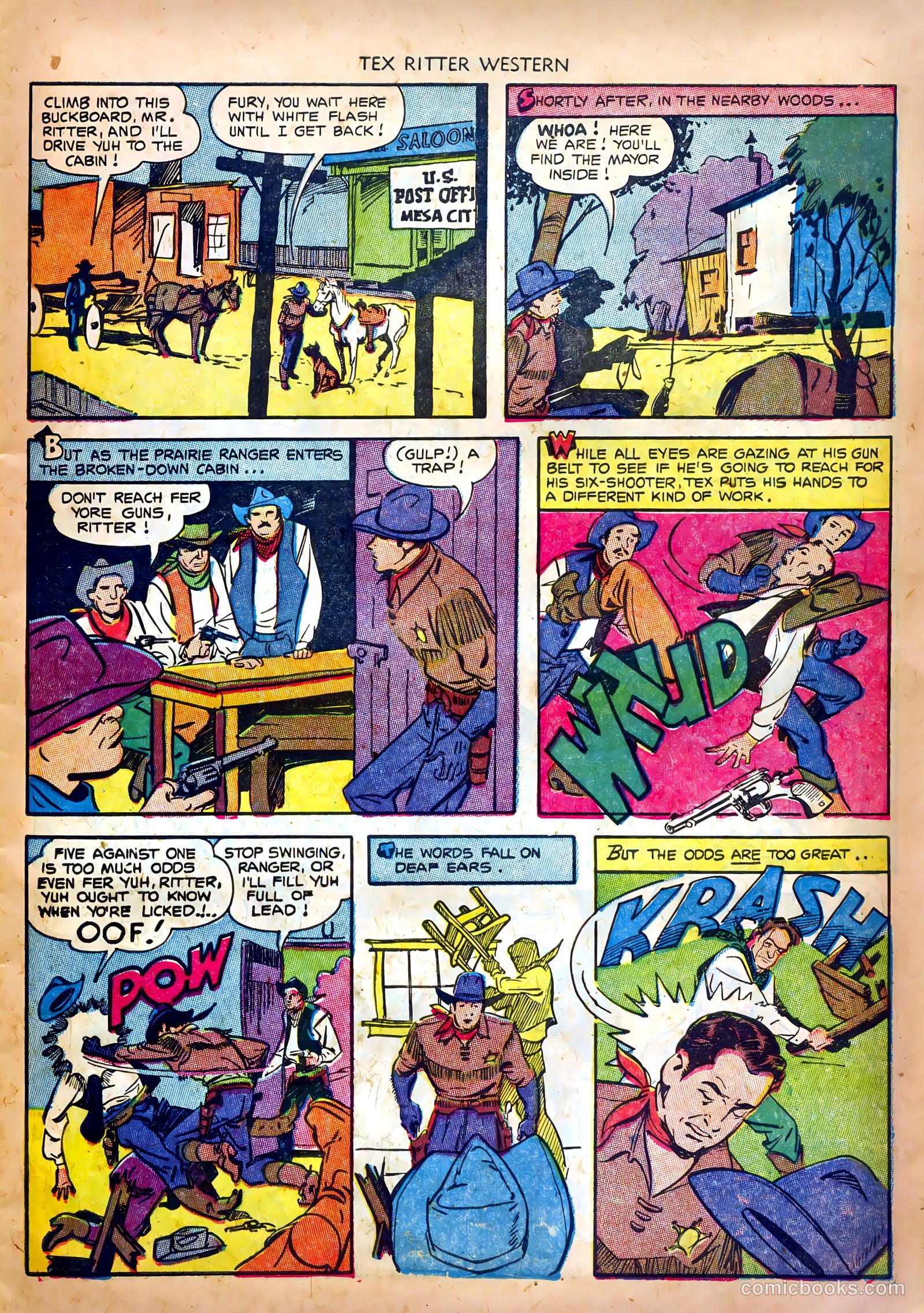 Tex Ritter Western #19 (1953) — page 7 of 36