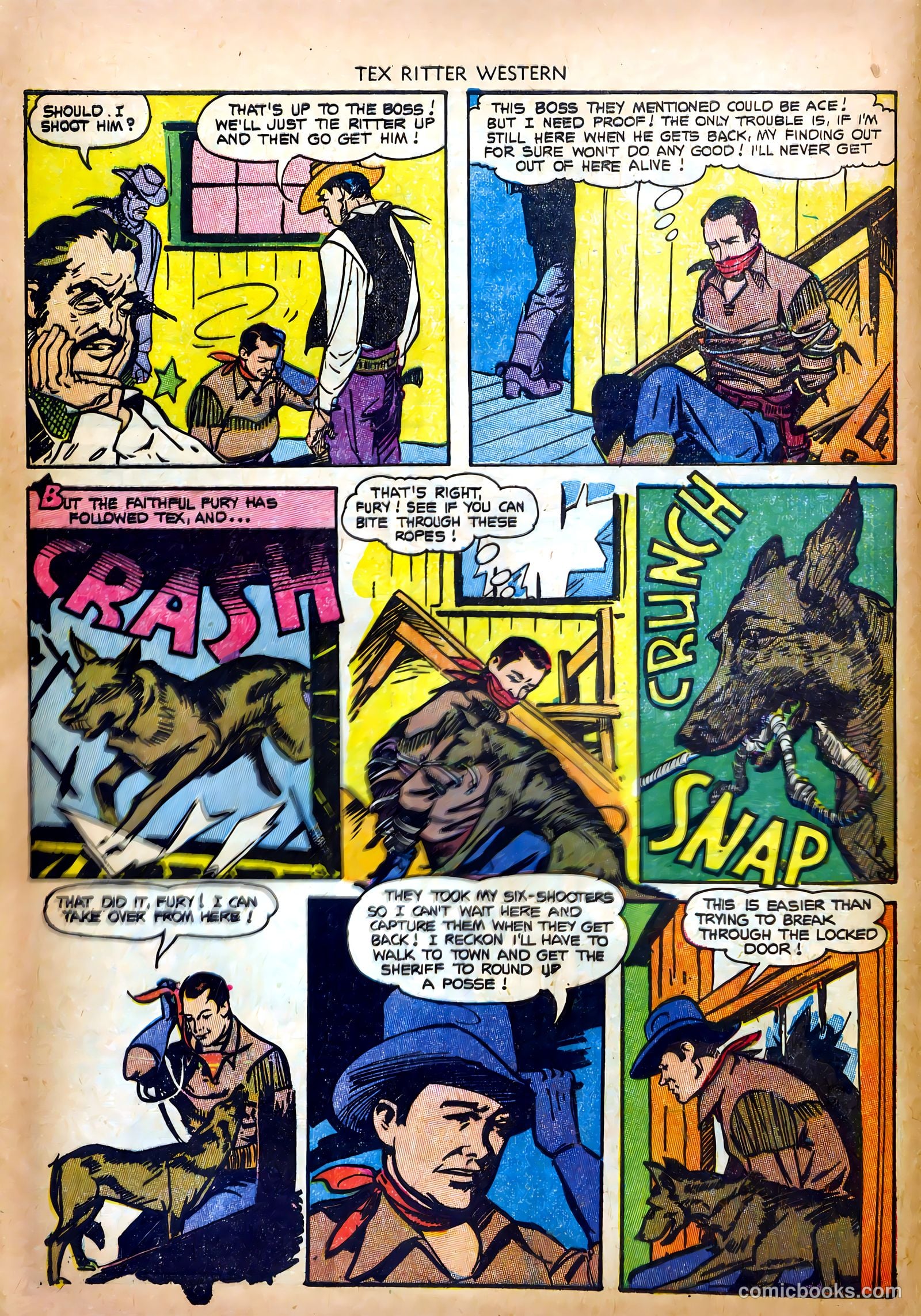 Tex Ritter Western #19 (1953) — page 8 of 36