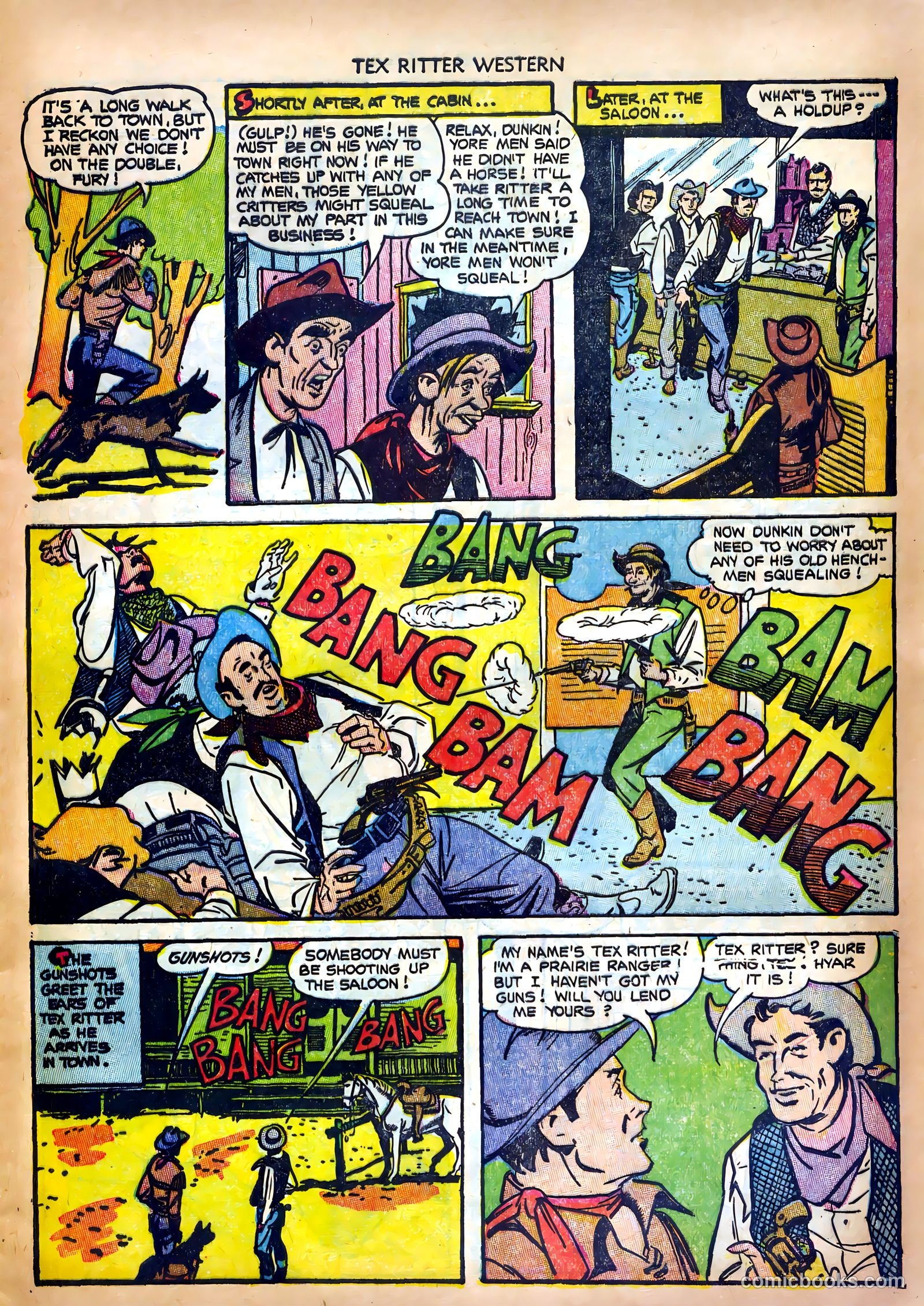 Tex Ritter Western #19 (1953) — page 9 of 36