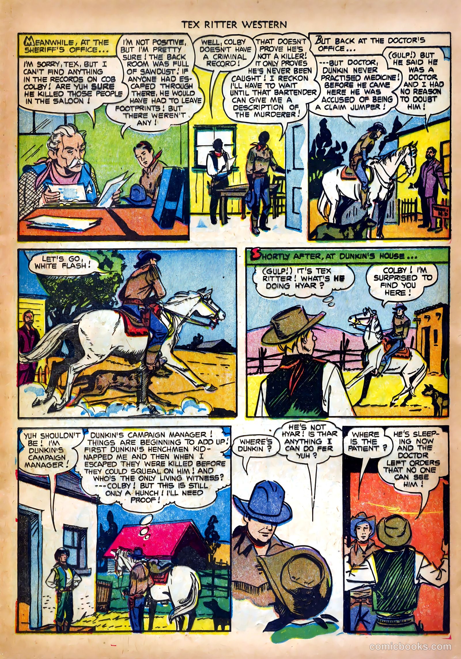 Tex Ritter Western #19 (1953) — page 13 of 36