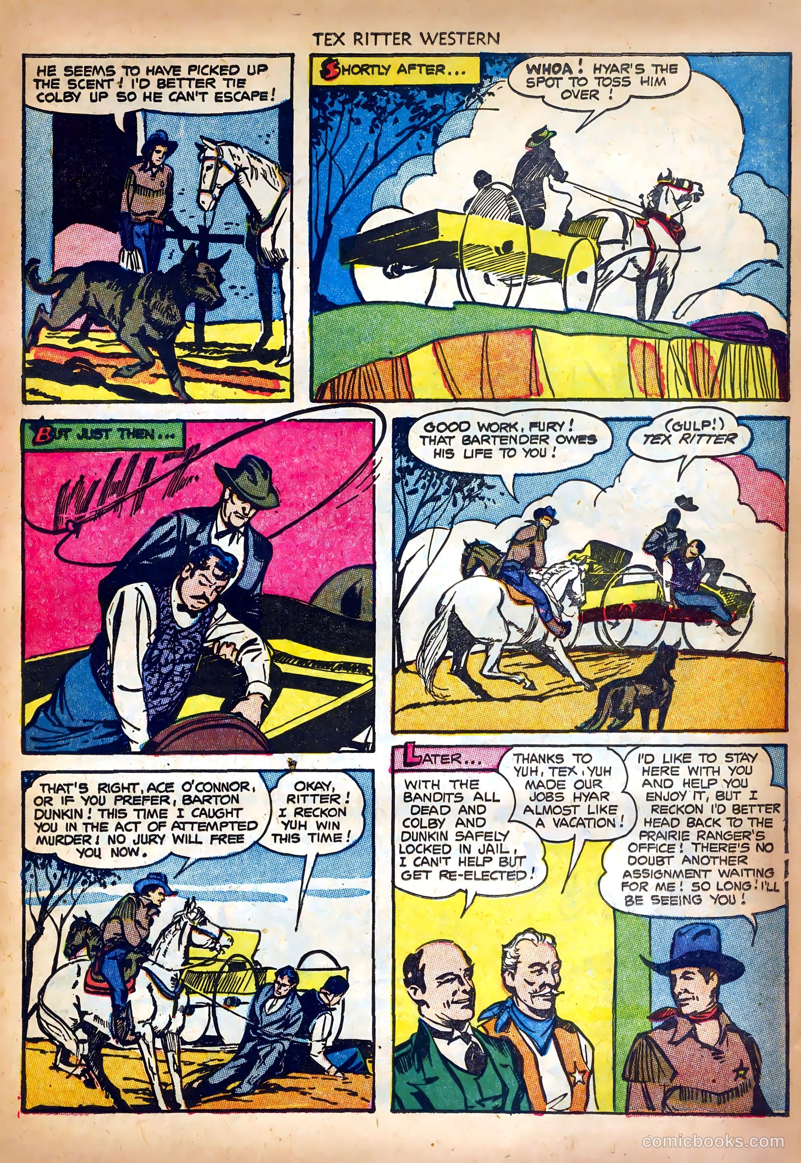 Tex Ritter Western #19 (1953) — page 15 of 36