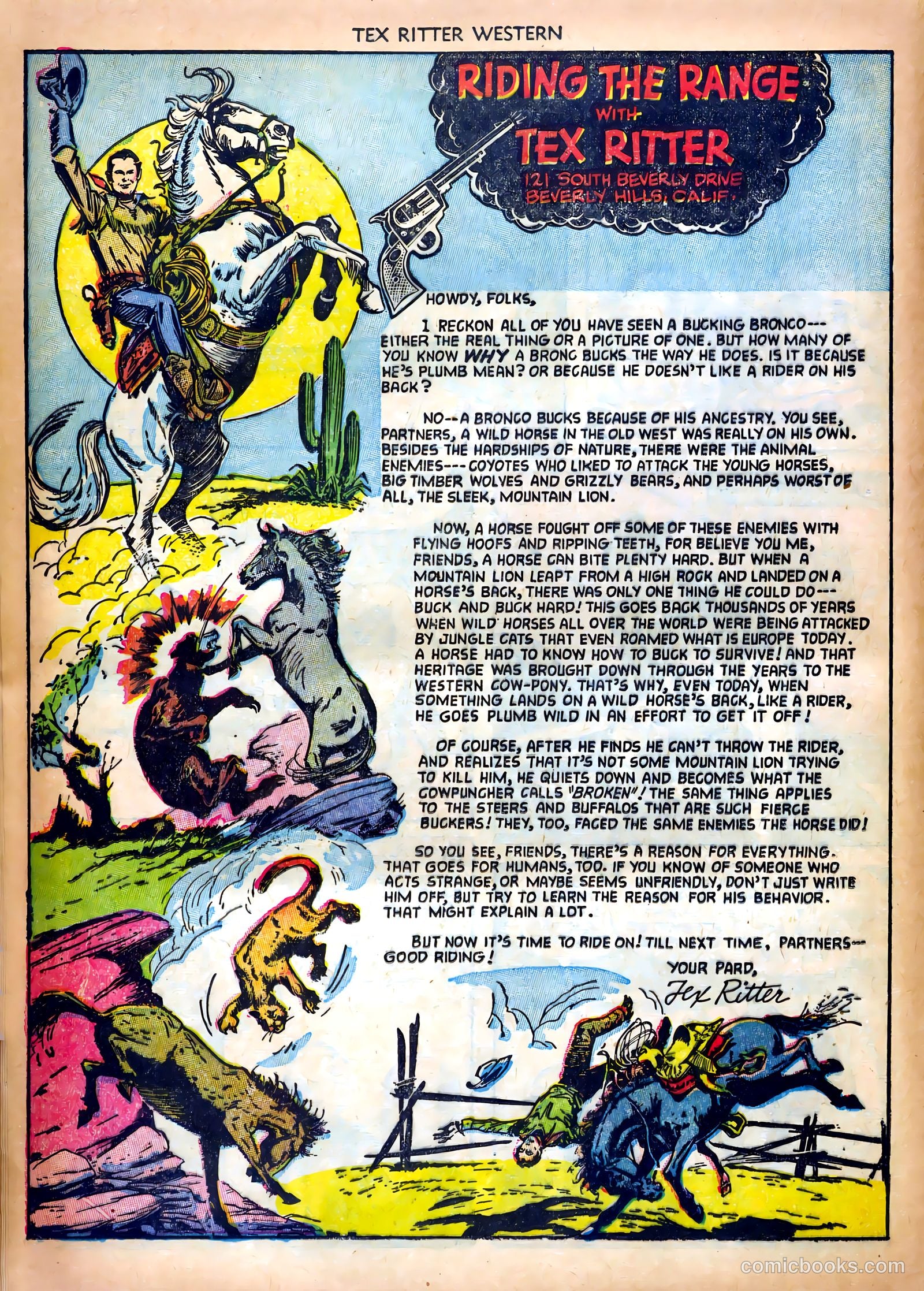 Tex Ritter Western #19 (1953) — page 16 of 36