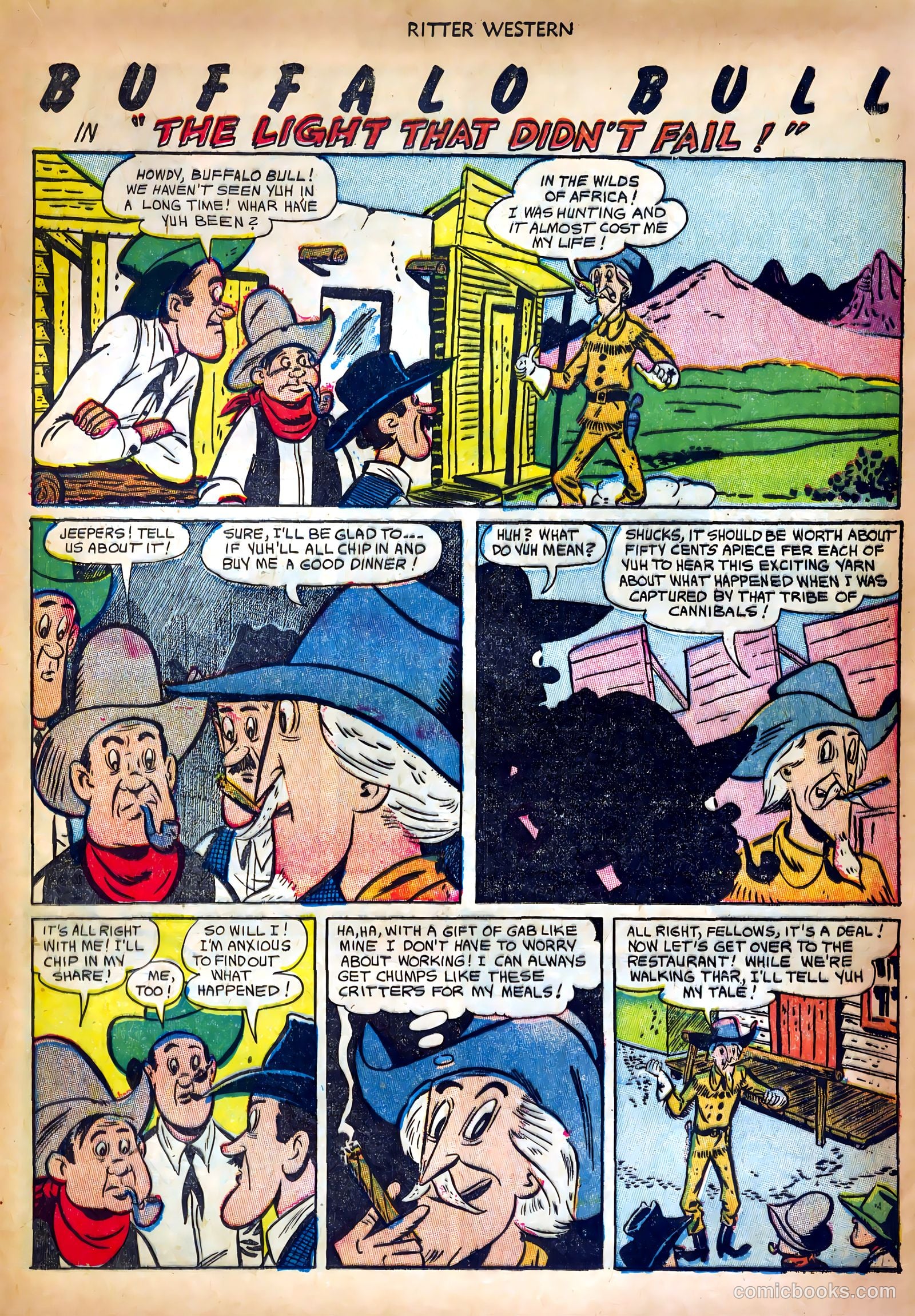 Tex Ritter Western #19 (1953) — page 17 of 36