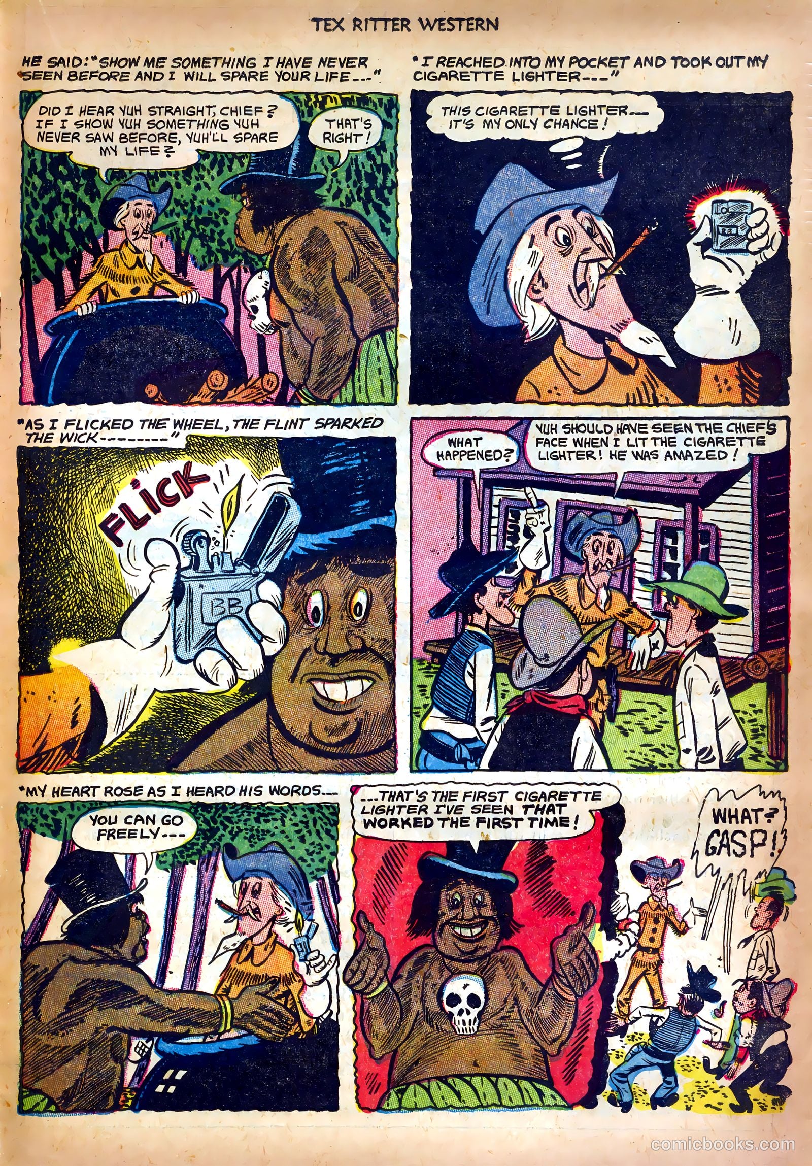 Tex Ritter Western #19 (1953) — page 19 of 36