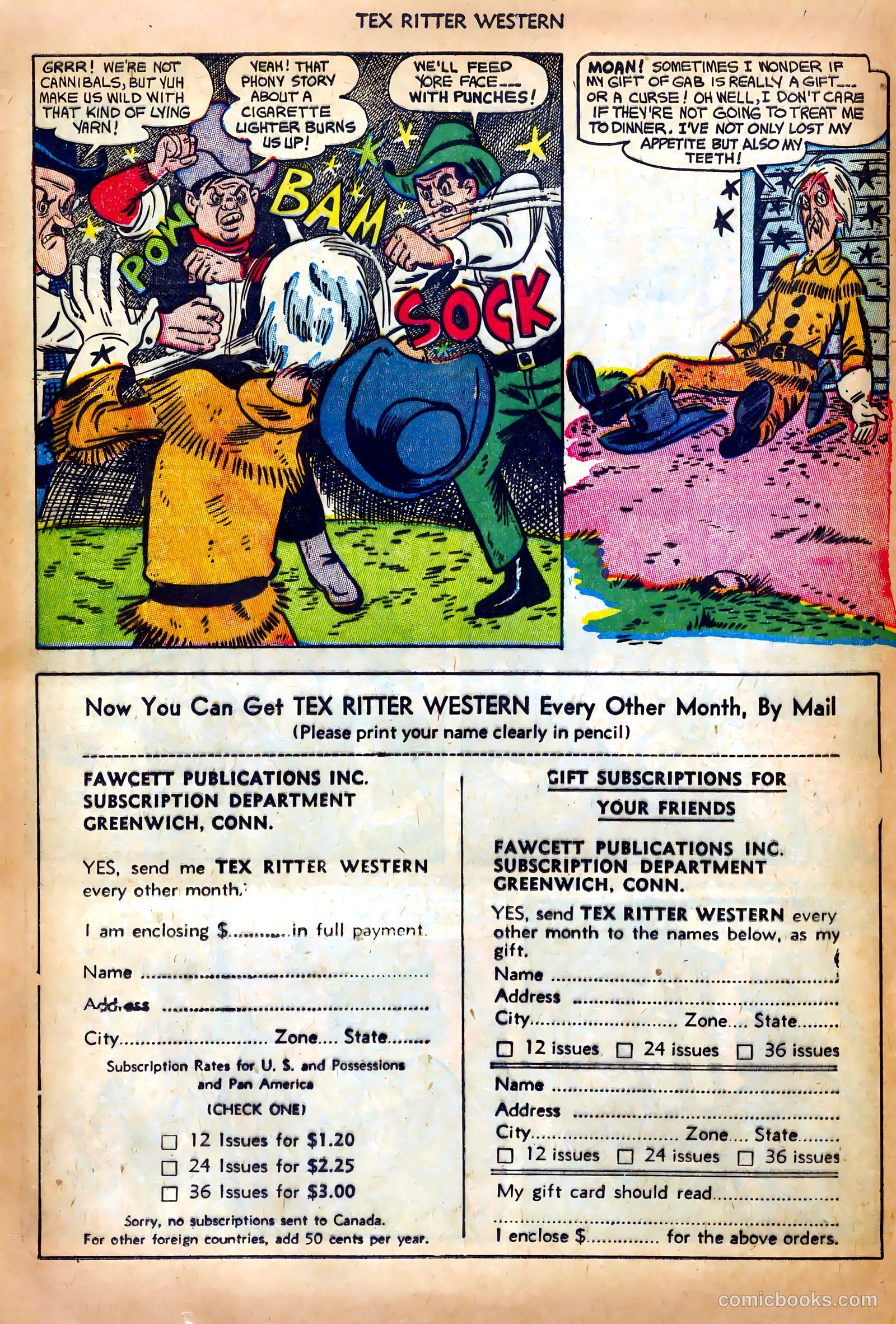 Tex Ritter Western #19 (1953) — page 20 of 36