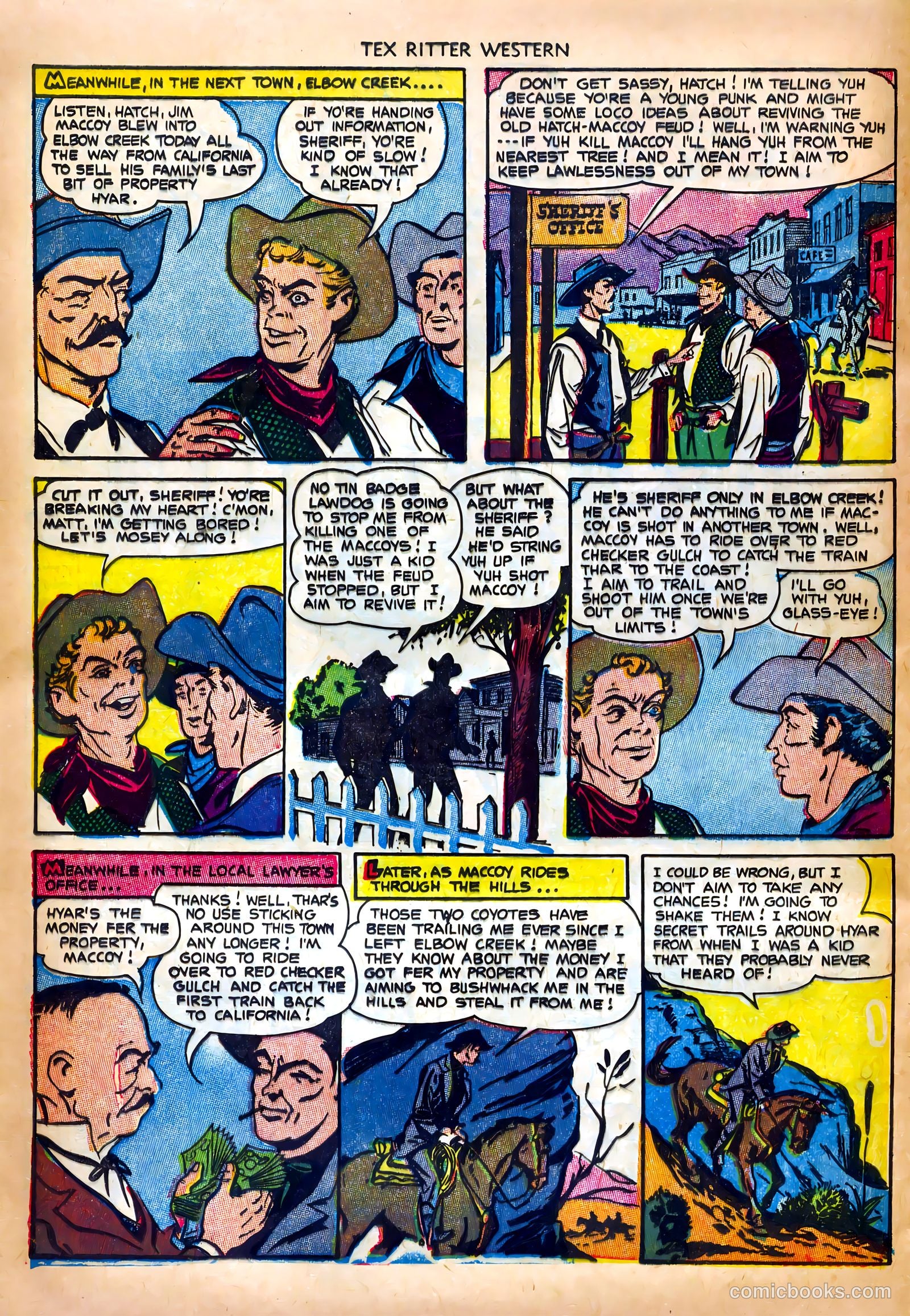 Tex Ritter Western #19 (1953) — page 24 of 36