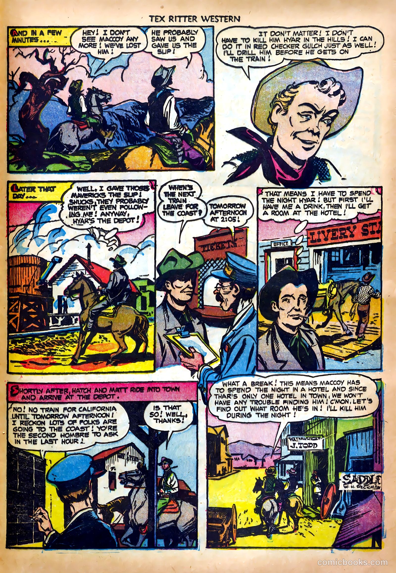 Tex Ritter Western #19 (1953) — page 25 of 36