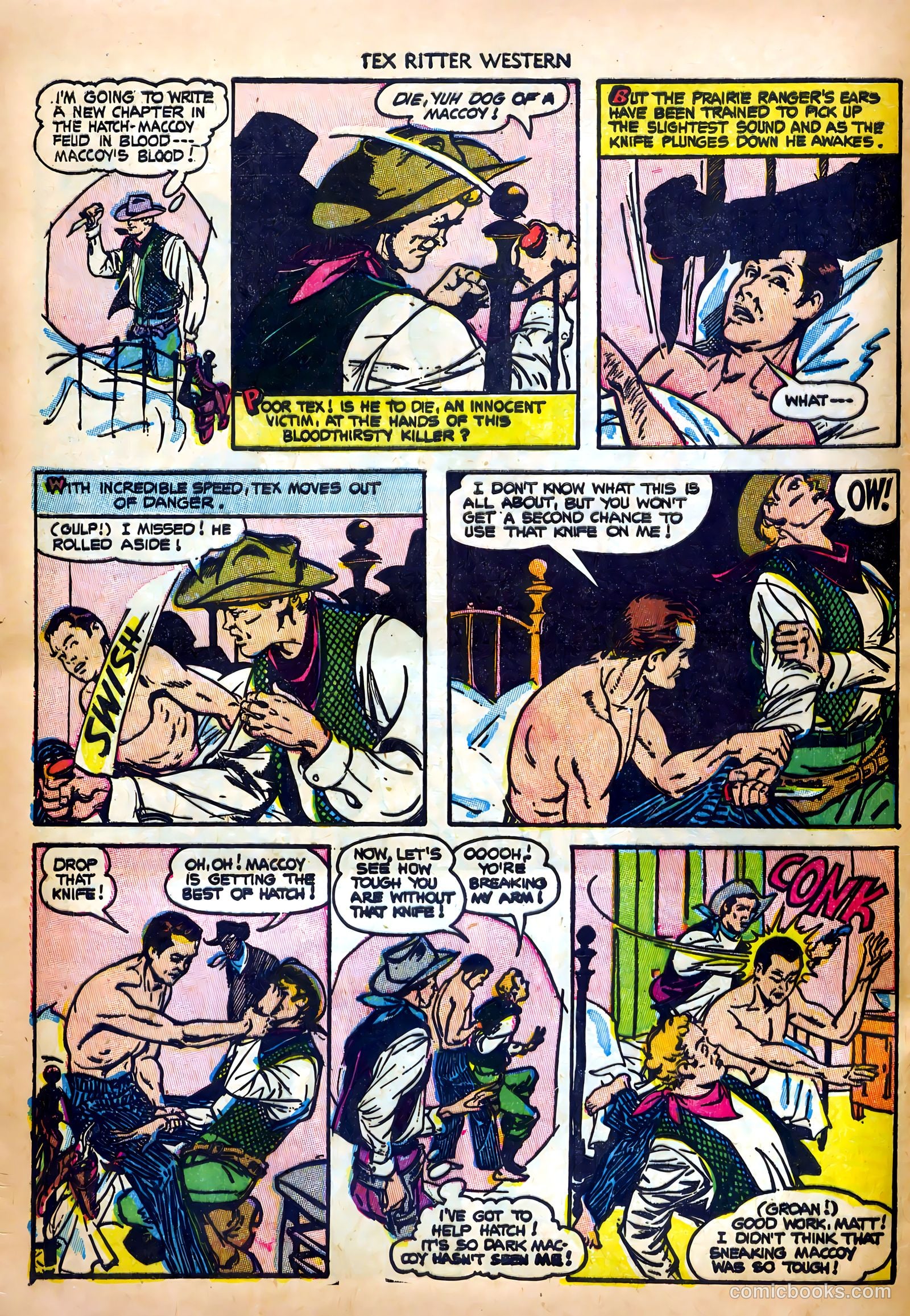 Tex Ritter Western #19 (1953) — page 28 of 36