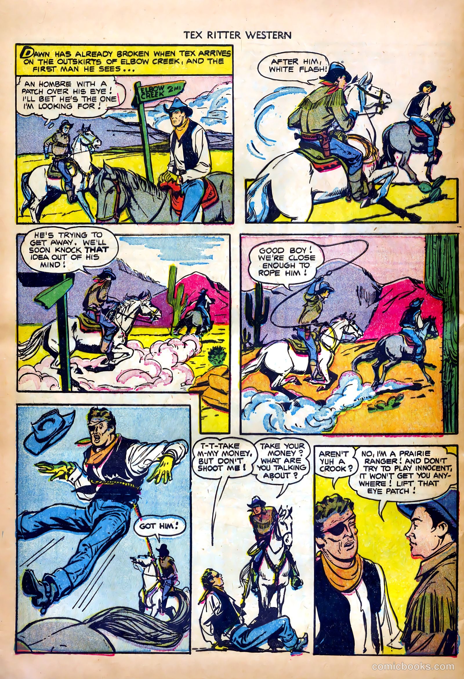 Tex Ritter Western #19 (1953) — page 32 of 36