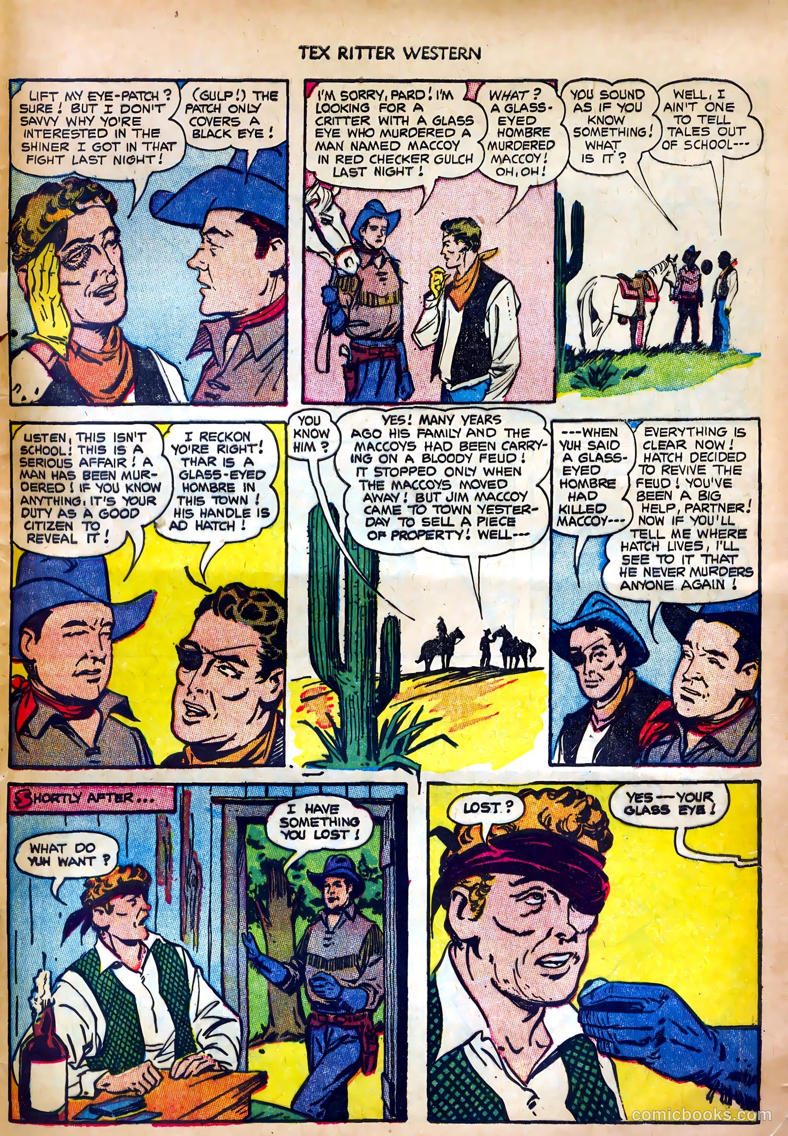 Tex Ritter Western #19 (1953) — page 33 of 36
