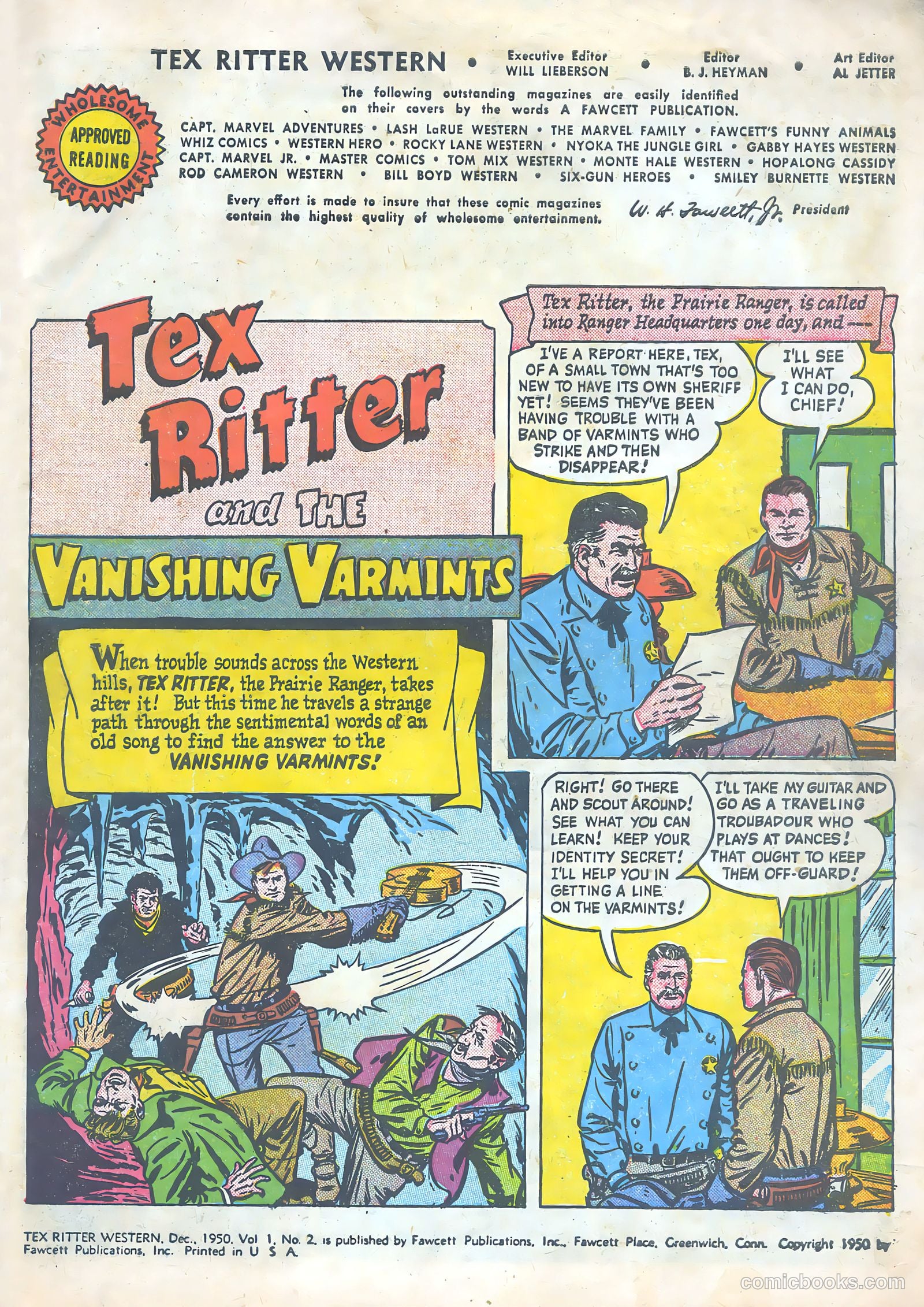 Tex Ritter Western #2 (1950) — page 3 of 36