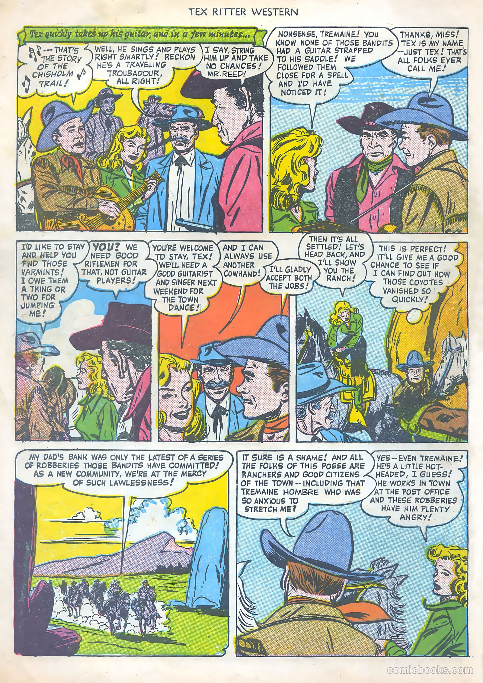 Tex Ritter Western #2 (1950) — page 6 of 36
