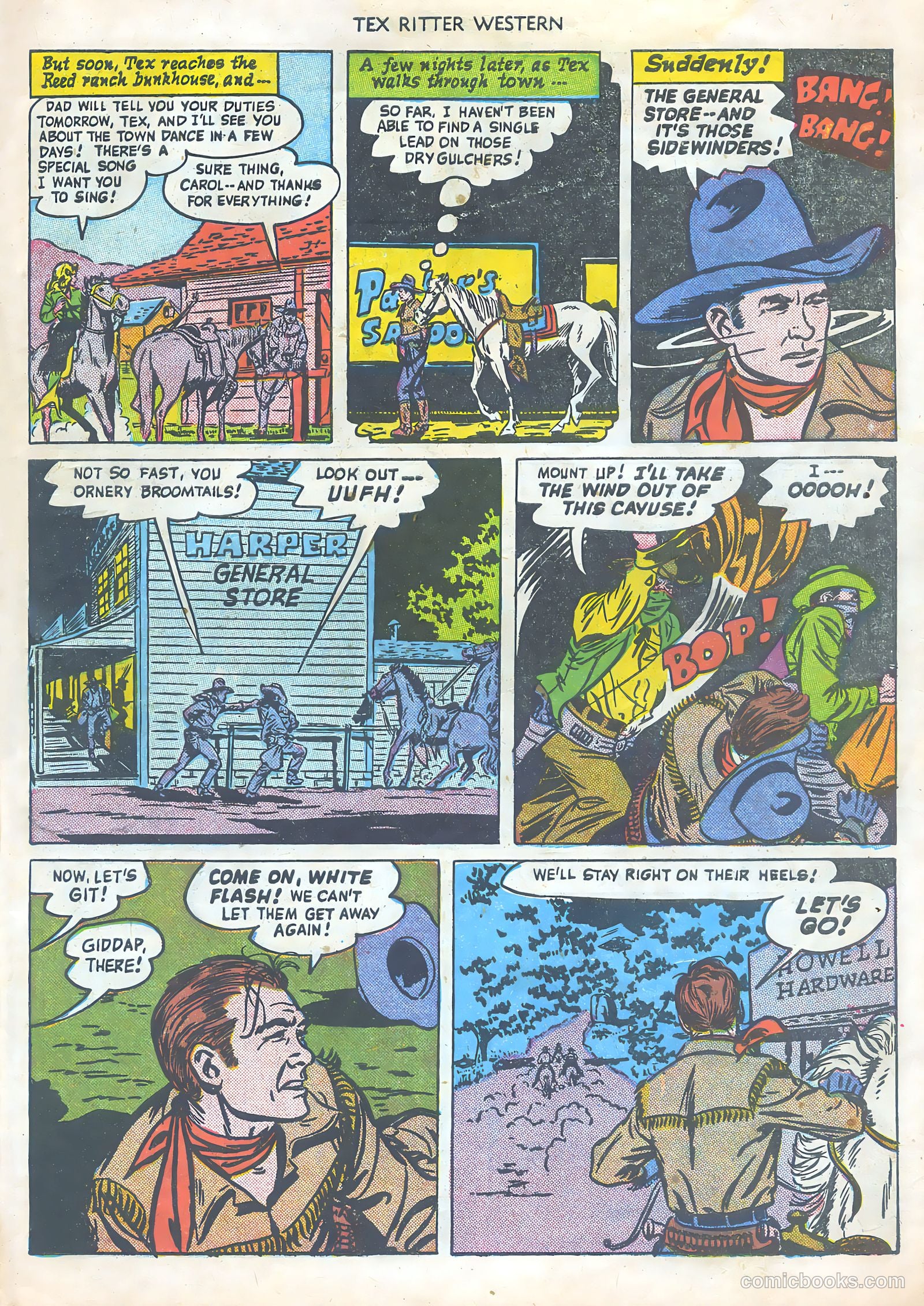 Tex Ritter Western #2 (1950) — page 7 of 36