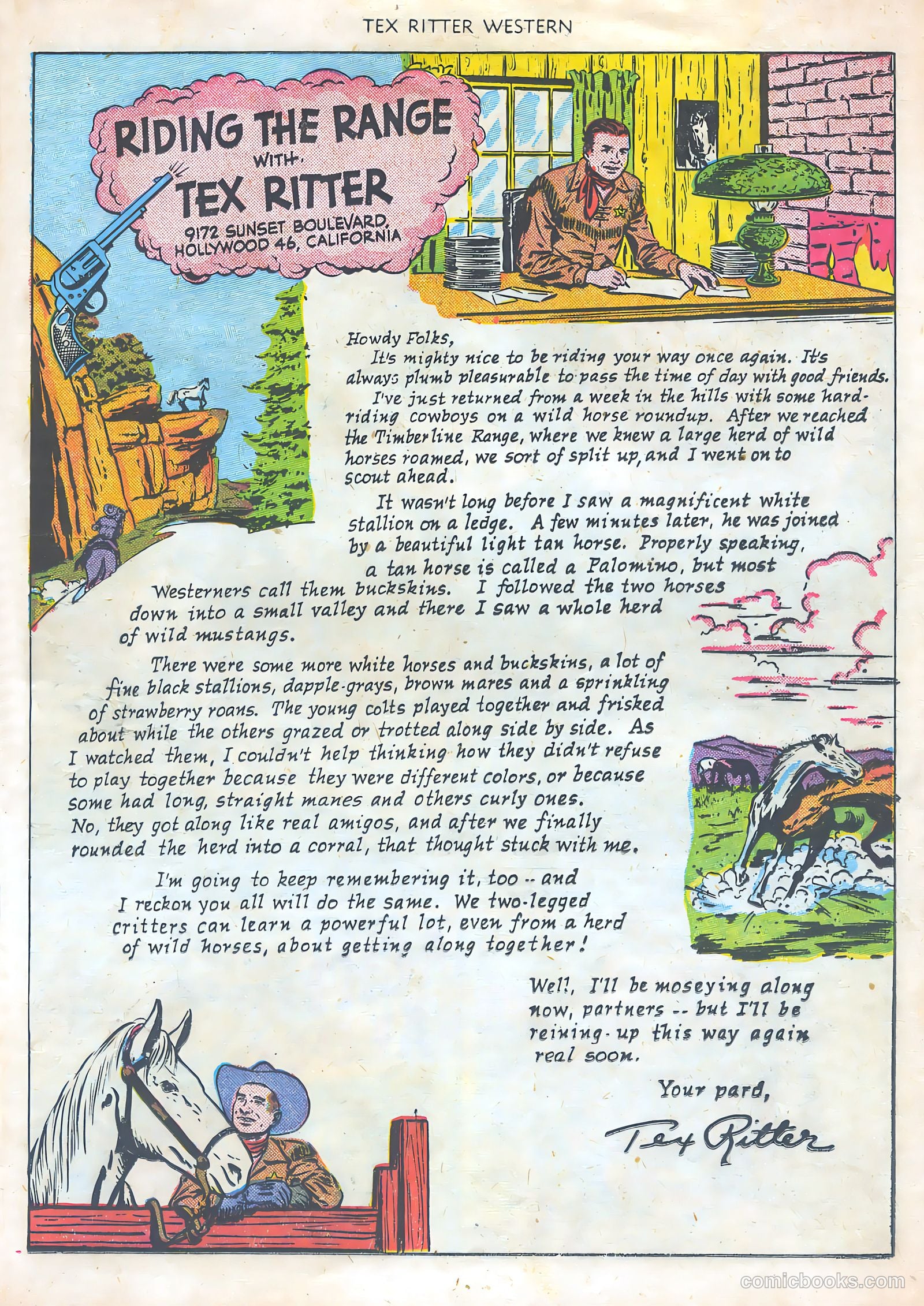 Tex Ritter Western #2 (1950) — page 17 of 36