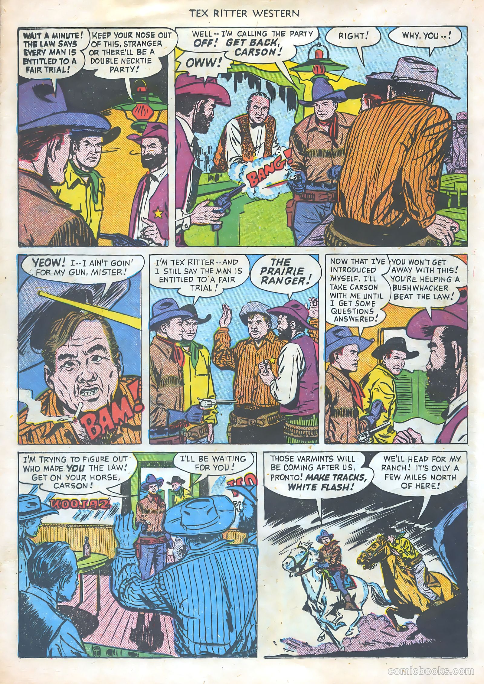 Tex Ritter Western #2 (1950) — page 20 of 36