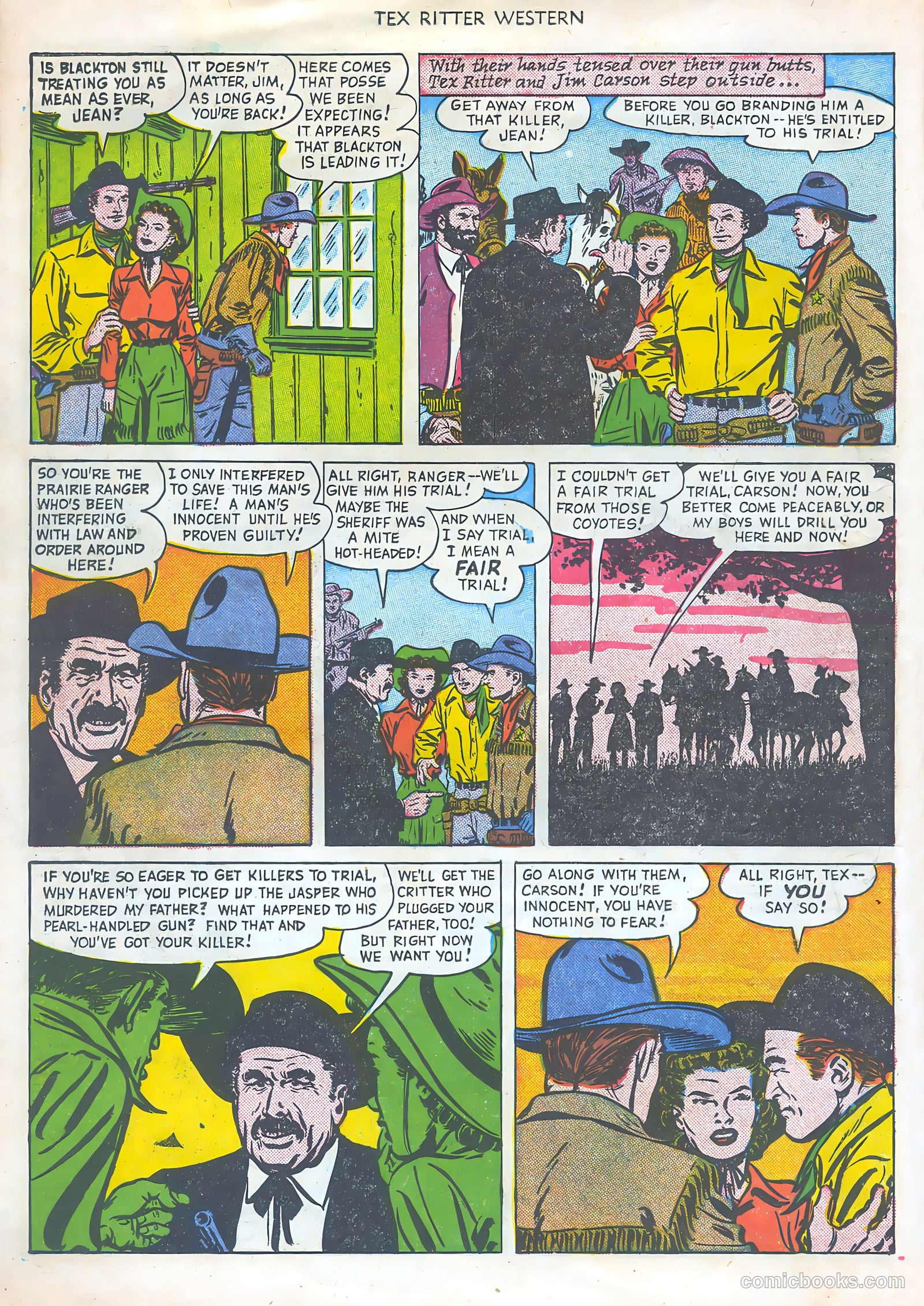 Tex Ritter Western #2 (1950) — page 22 of 36
