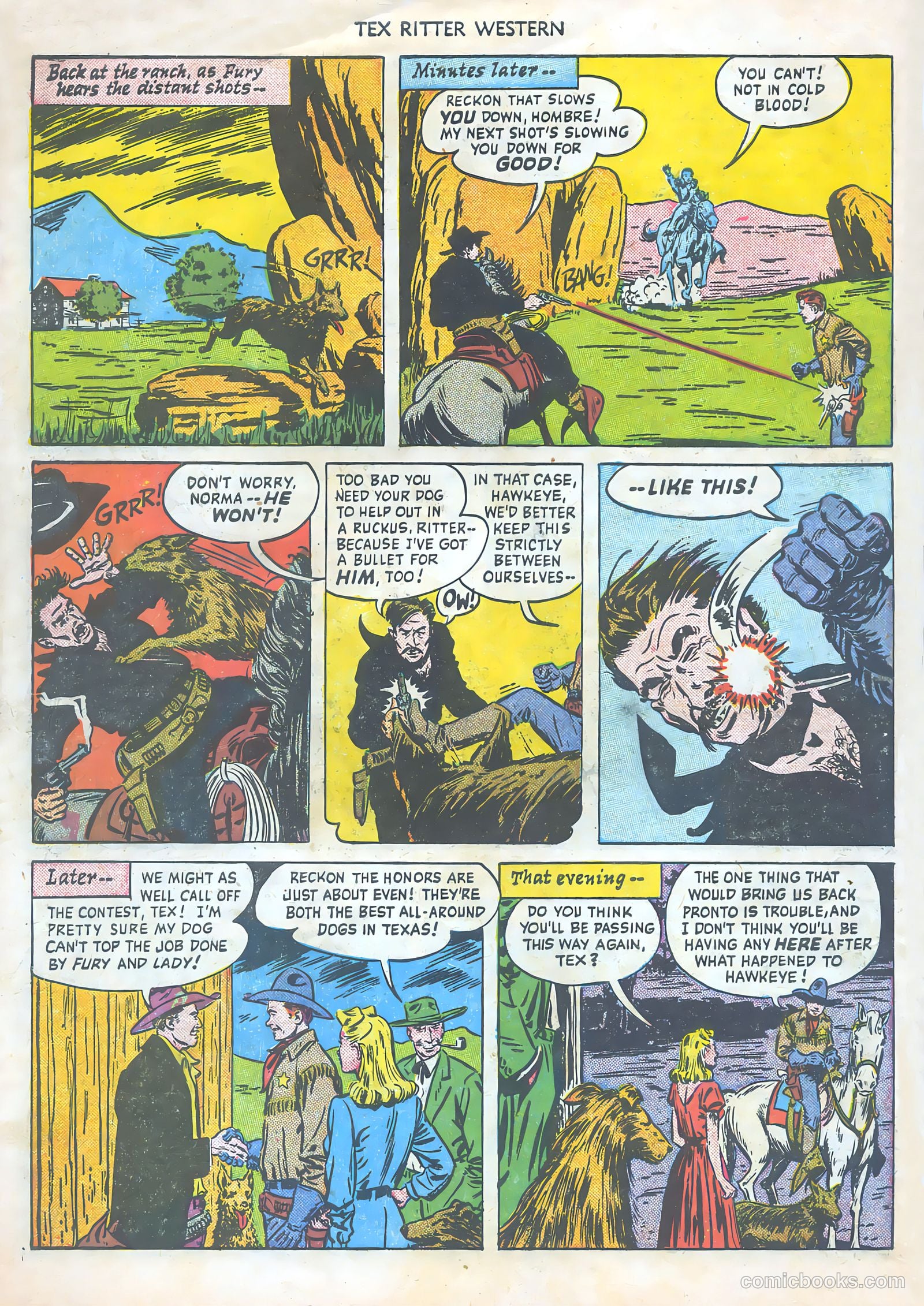 Tex Ritter Western #2 (1950) — page 34 of 36
