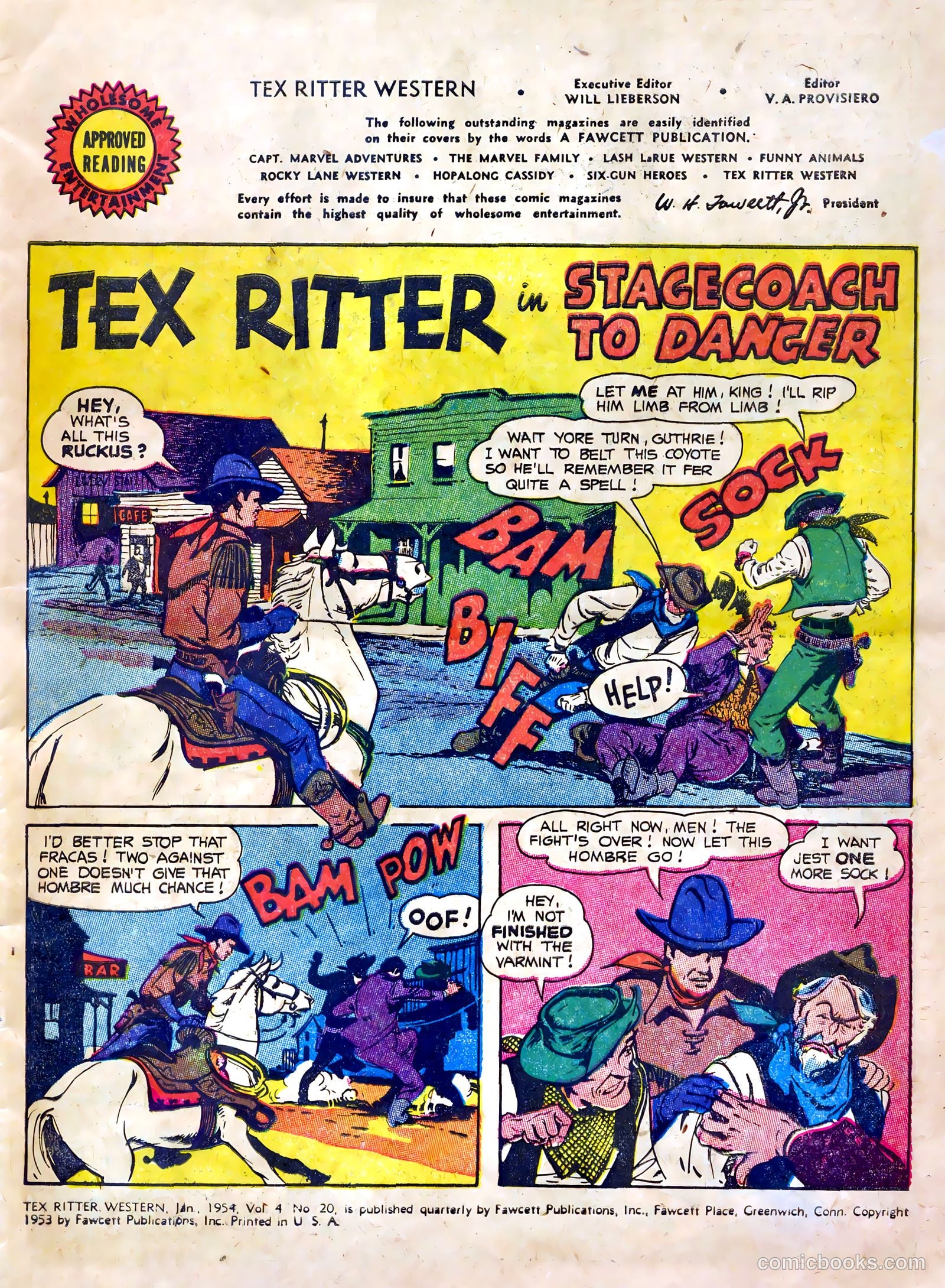 Tex Ritter Western #20 (1954) — page 3 of 36