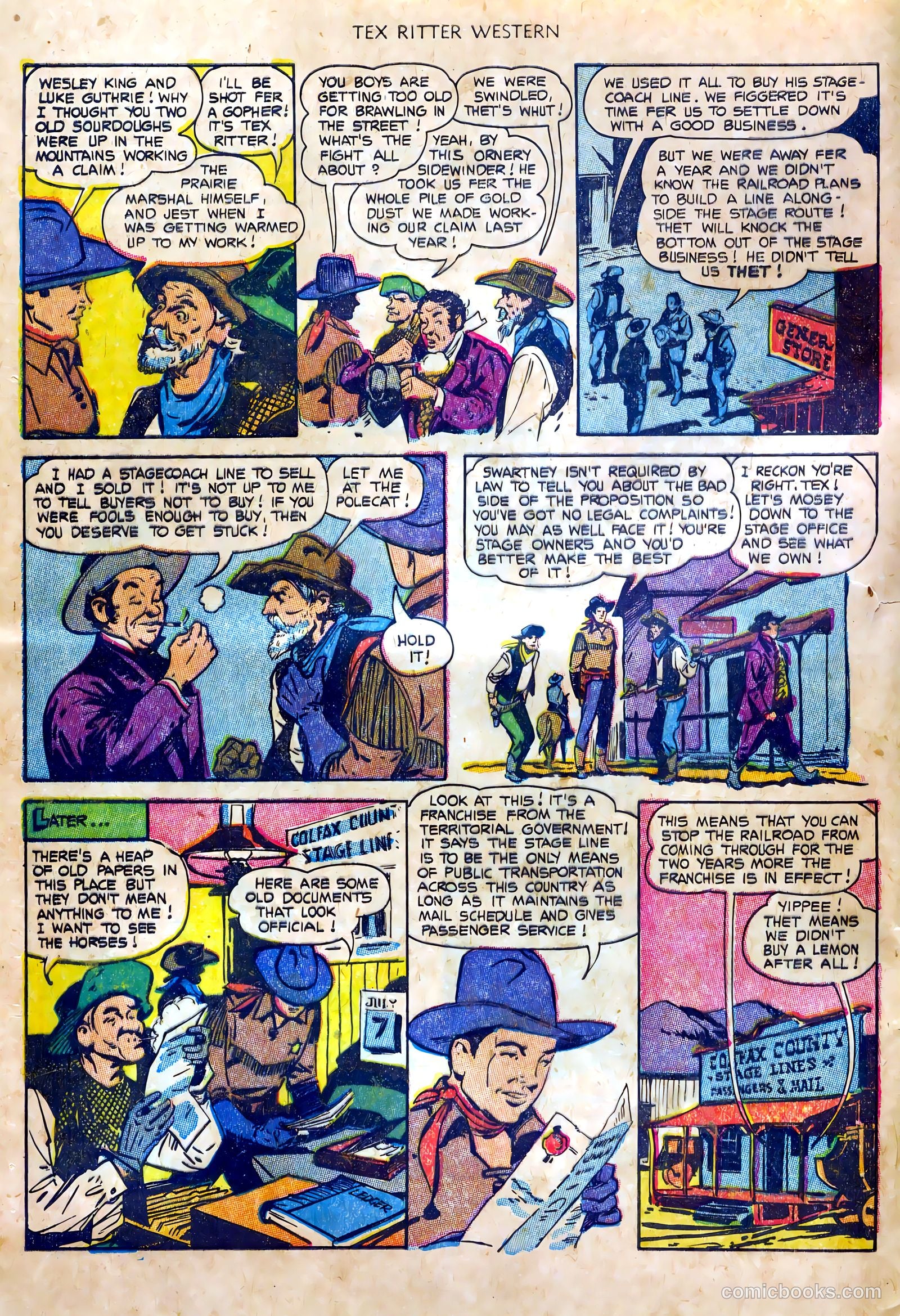 Tex Ritter Western #20 (1954) — page 4 of 36