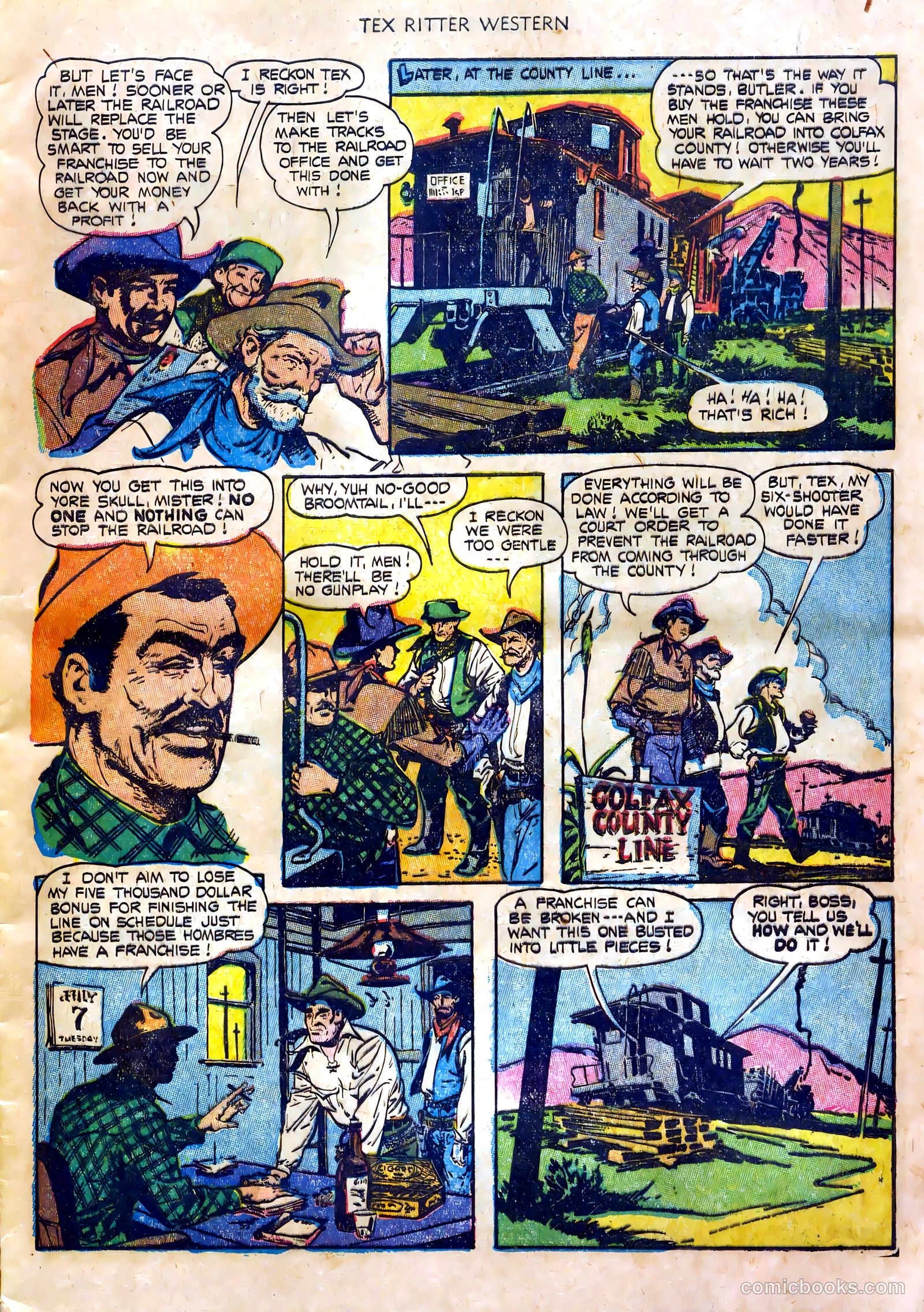 Tex Ritter Western #20 (1954) — page 5 of 36