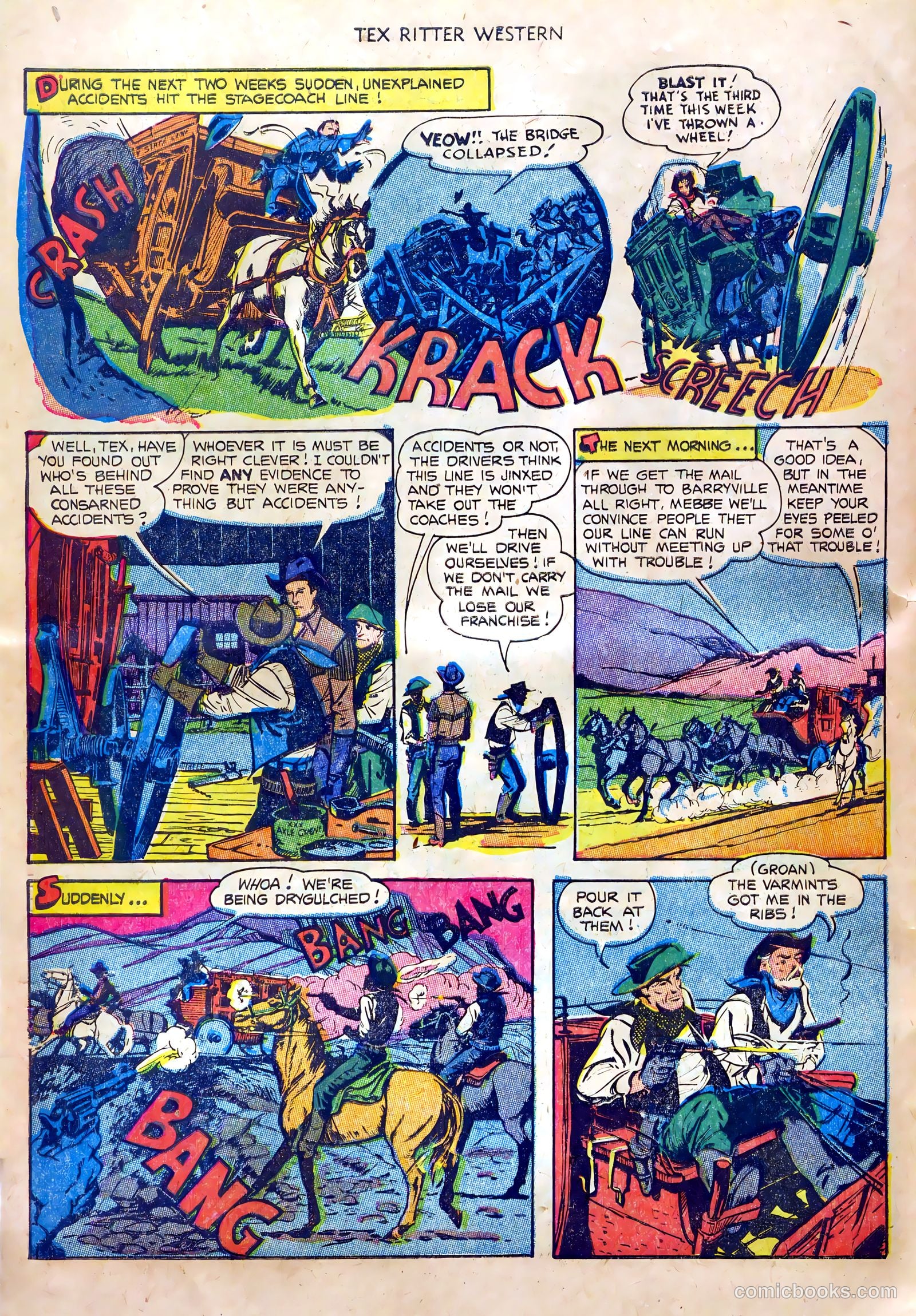 Tex Ritter Western #20 (1954) — page 6 of 36