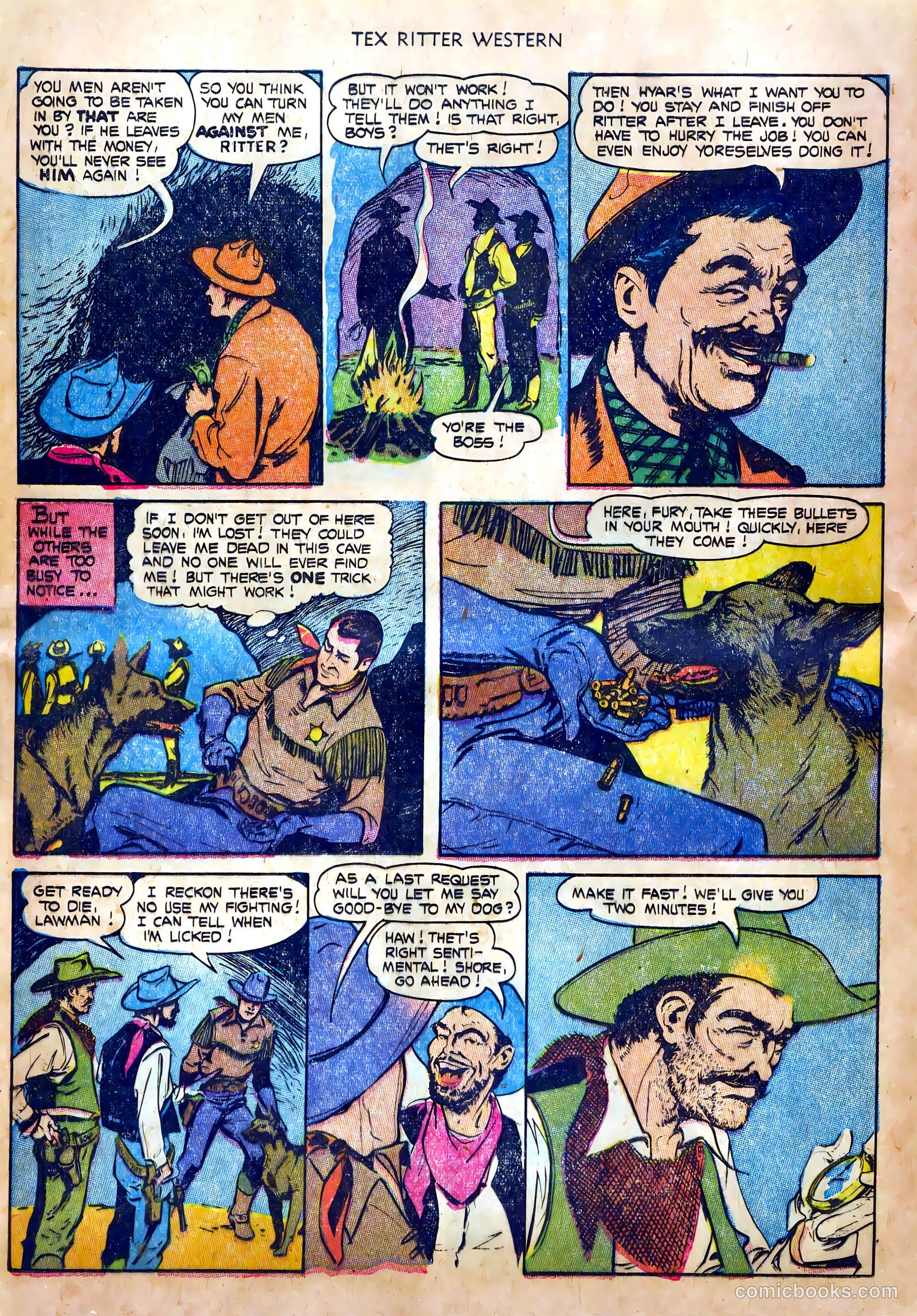 Tex Ritter Western #20 (1954) — page 12 of 36