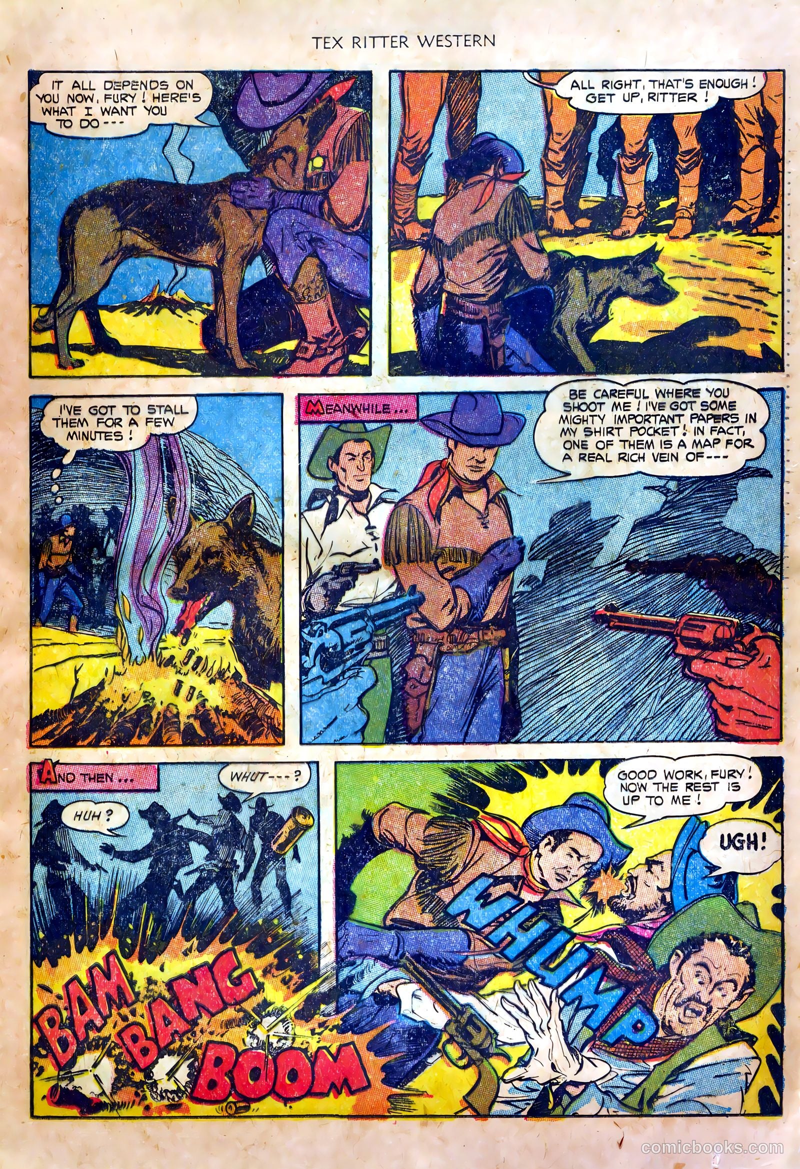Tex Ritter Western #20 (1954) — page 13 of 36