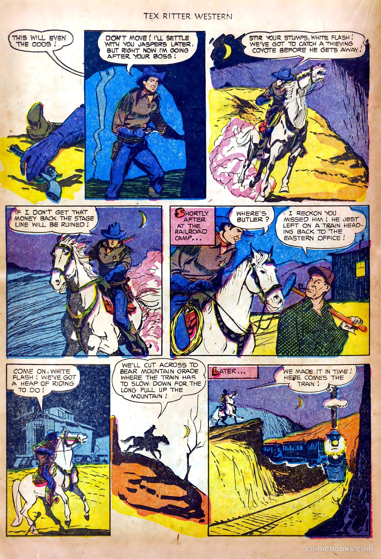 Tex Ritter Western #20 (1954) — page 14 of 36