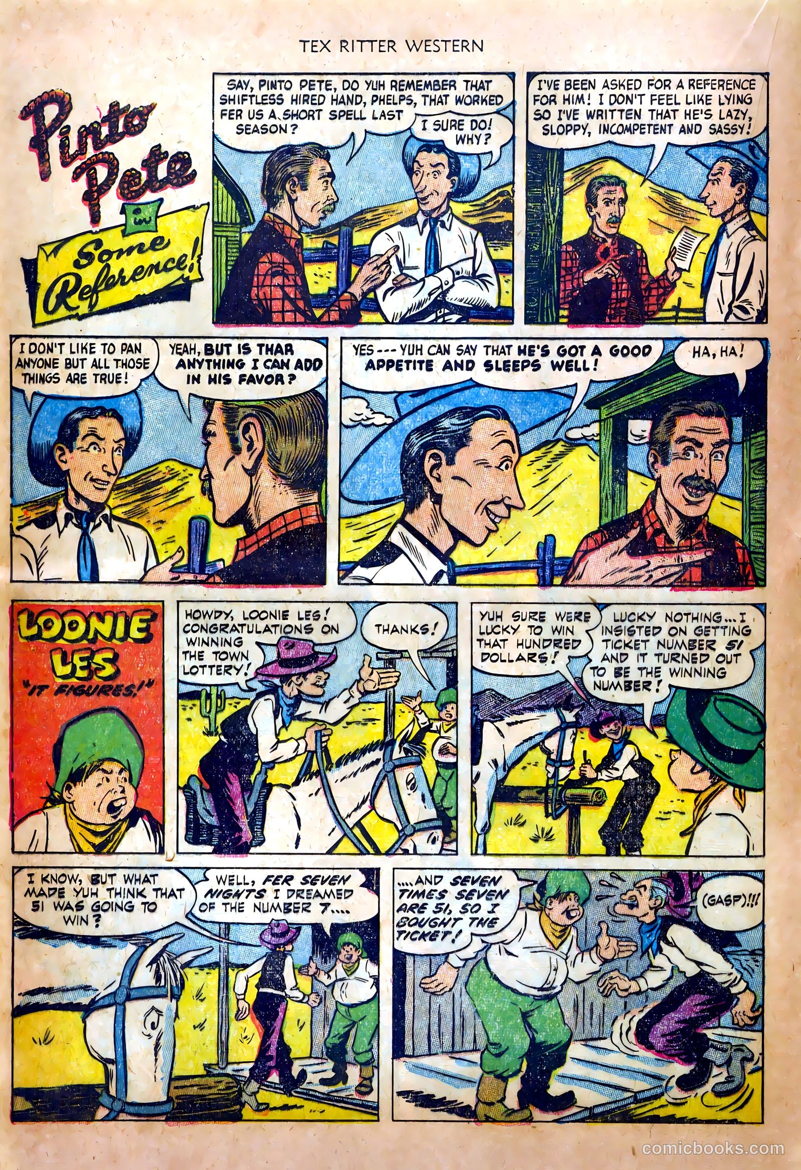 Tex Ritter Western #20 (1954) — page 16 of 36