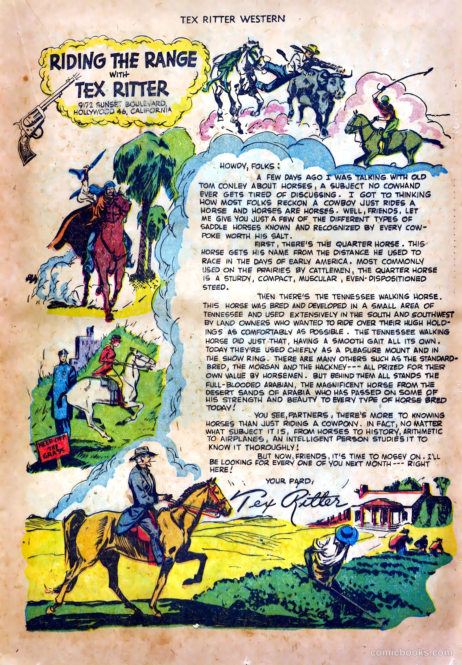 Tex Ritter Western #20 (1954) — page 17 of 36