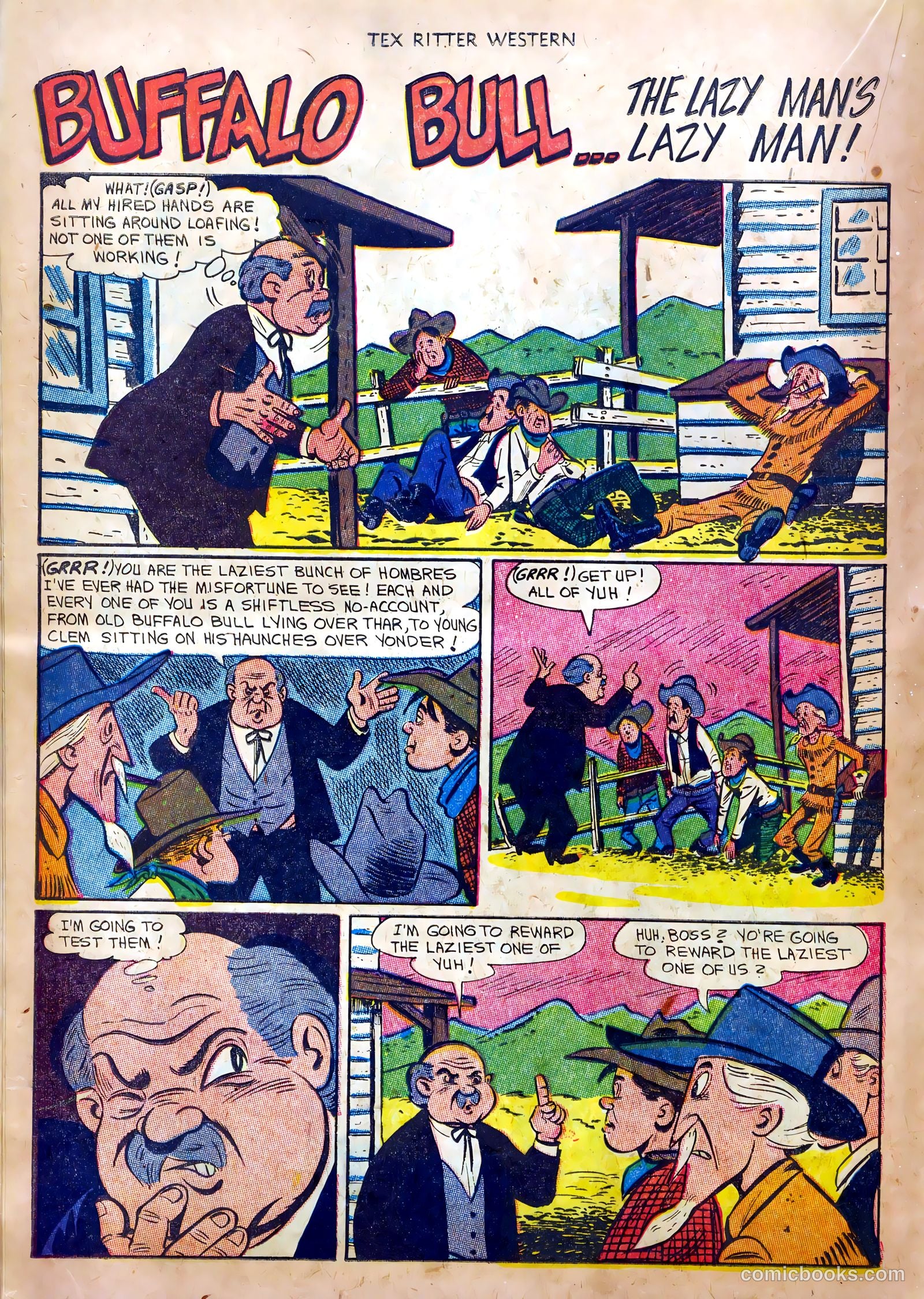 Tex Ritter Western #20 (1954) — page 18 of 36