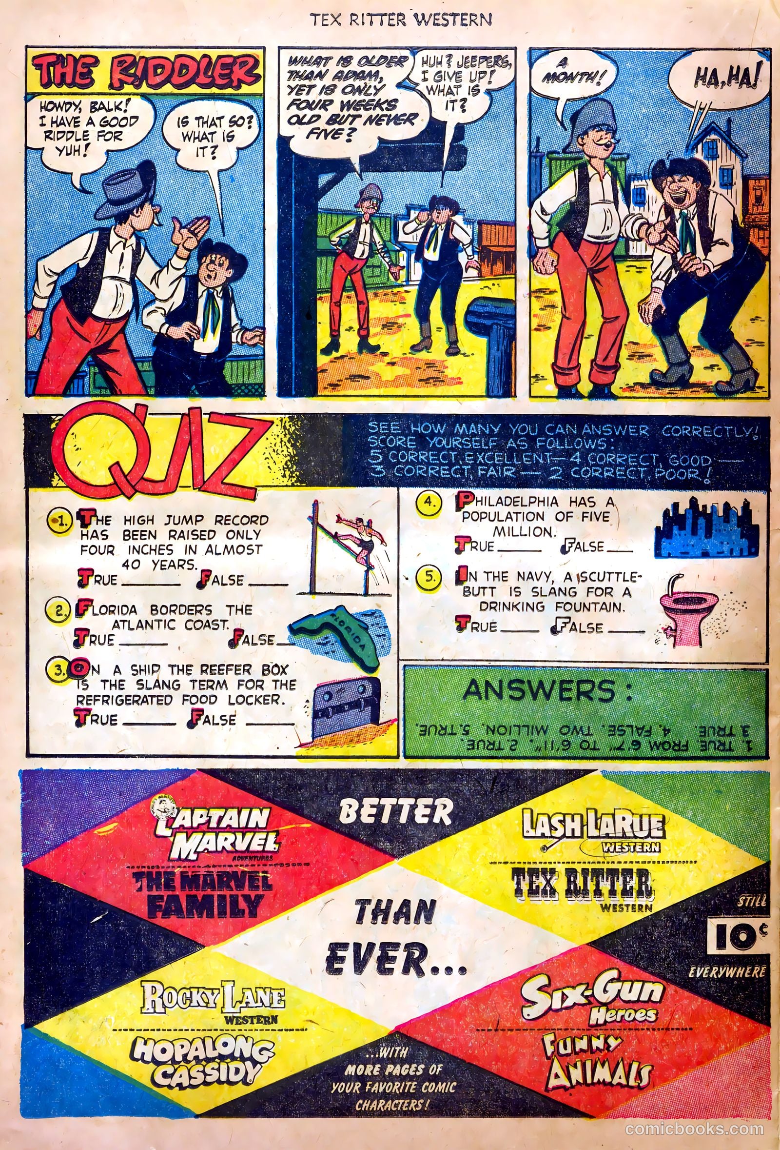 Tex Ritter Western #20 (1954) — page 22 of 36