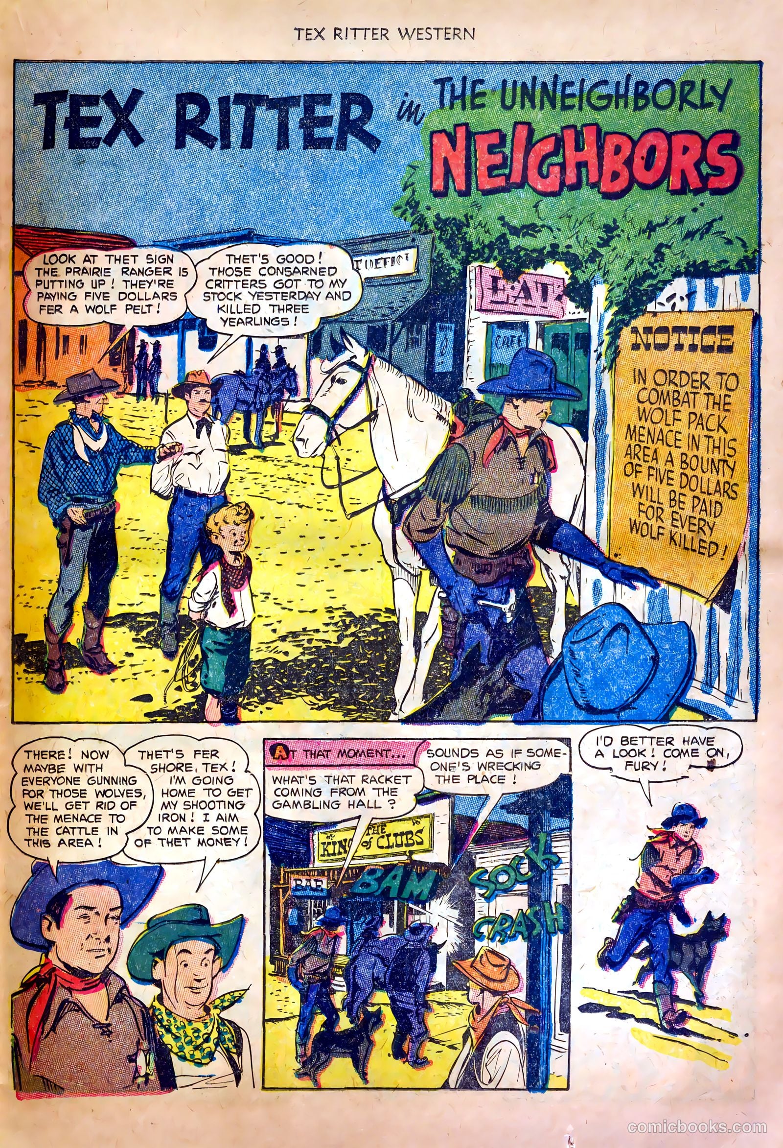 Tex Ritter Western #20 (1954) — page 23 of 36