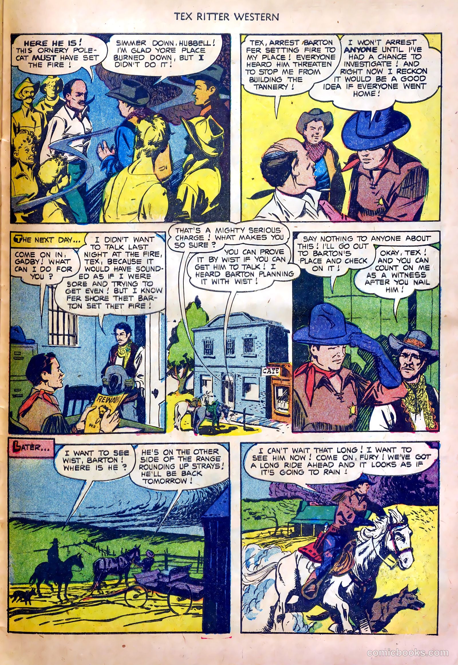 Tex Ritter Western #20 (1954) — page 27 of 36