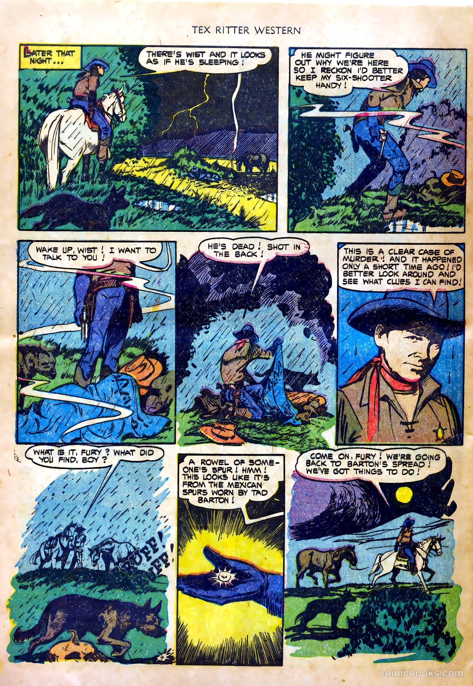 Tex Ritter Western #20 (1954) — page 28 of 36